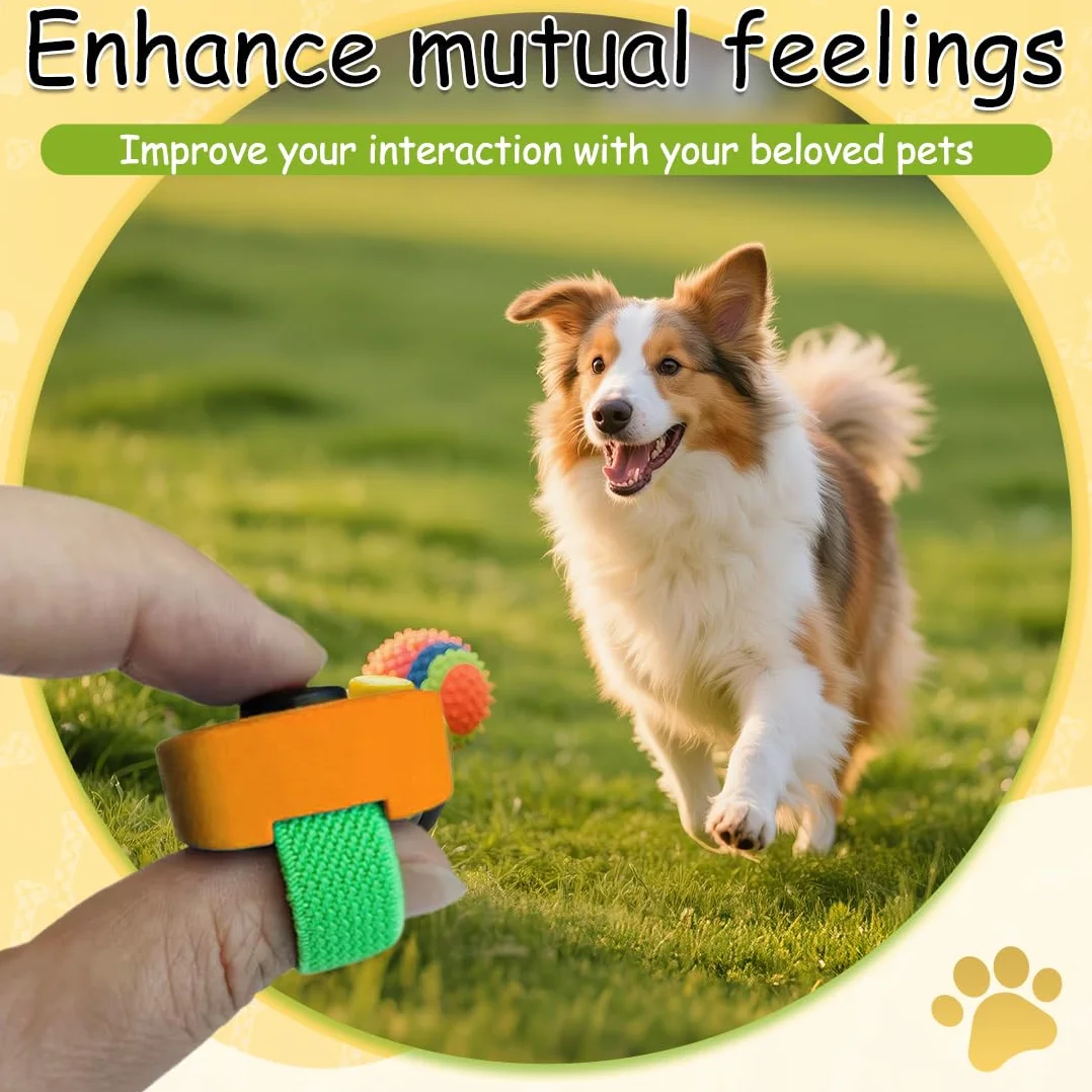YAYNO 2 PCS Clicker Chien Dressage Multicolore Clickers de Dressage pour Animaux de Compagnie Accessoire Pratique pour l’Entraînement Canin pour Chien Chat Cheval