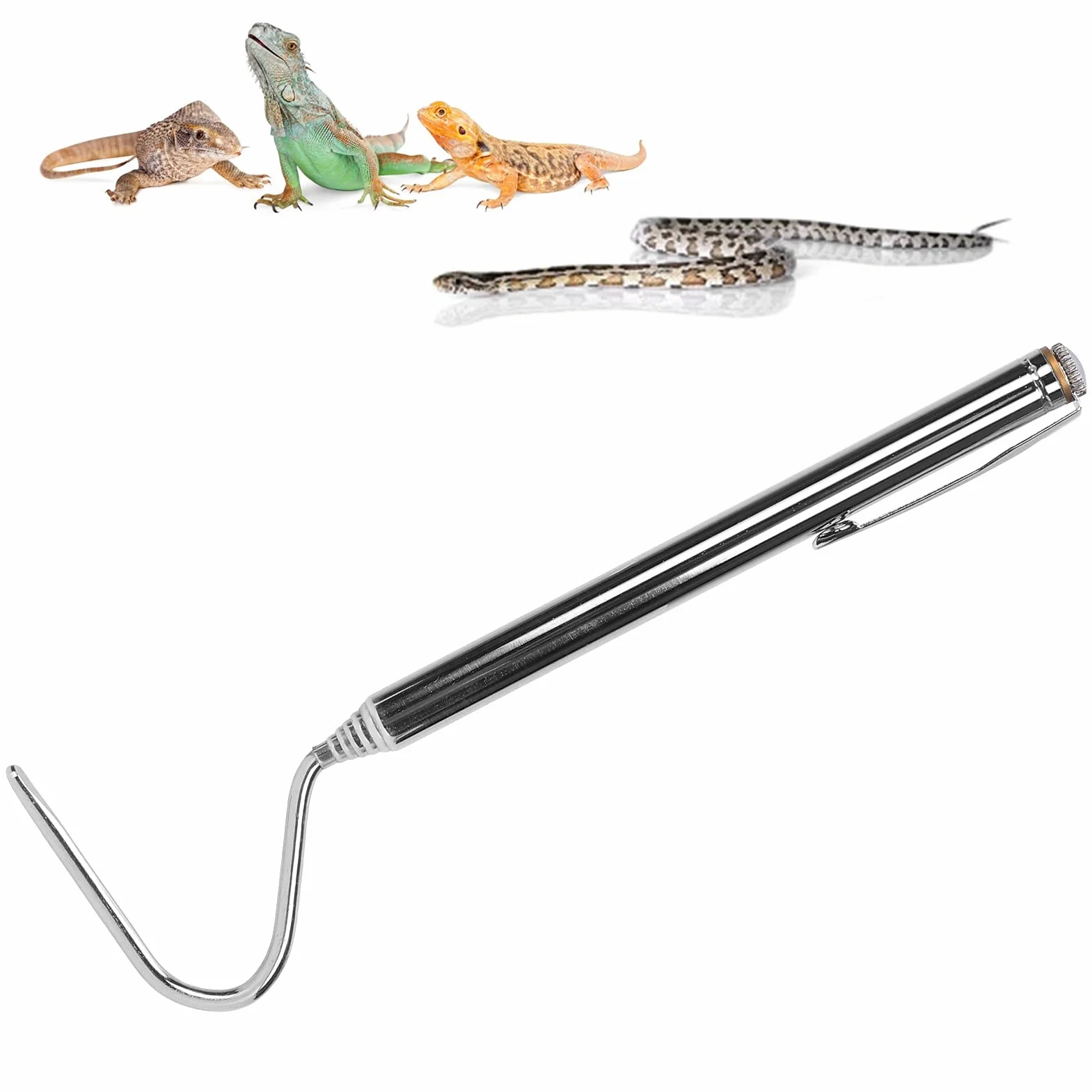 Pinces à Serpents Robustes, Outil de Capture de Reptiles à Long Manche