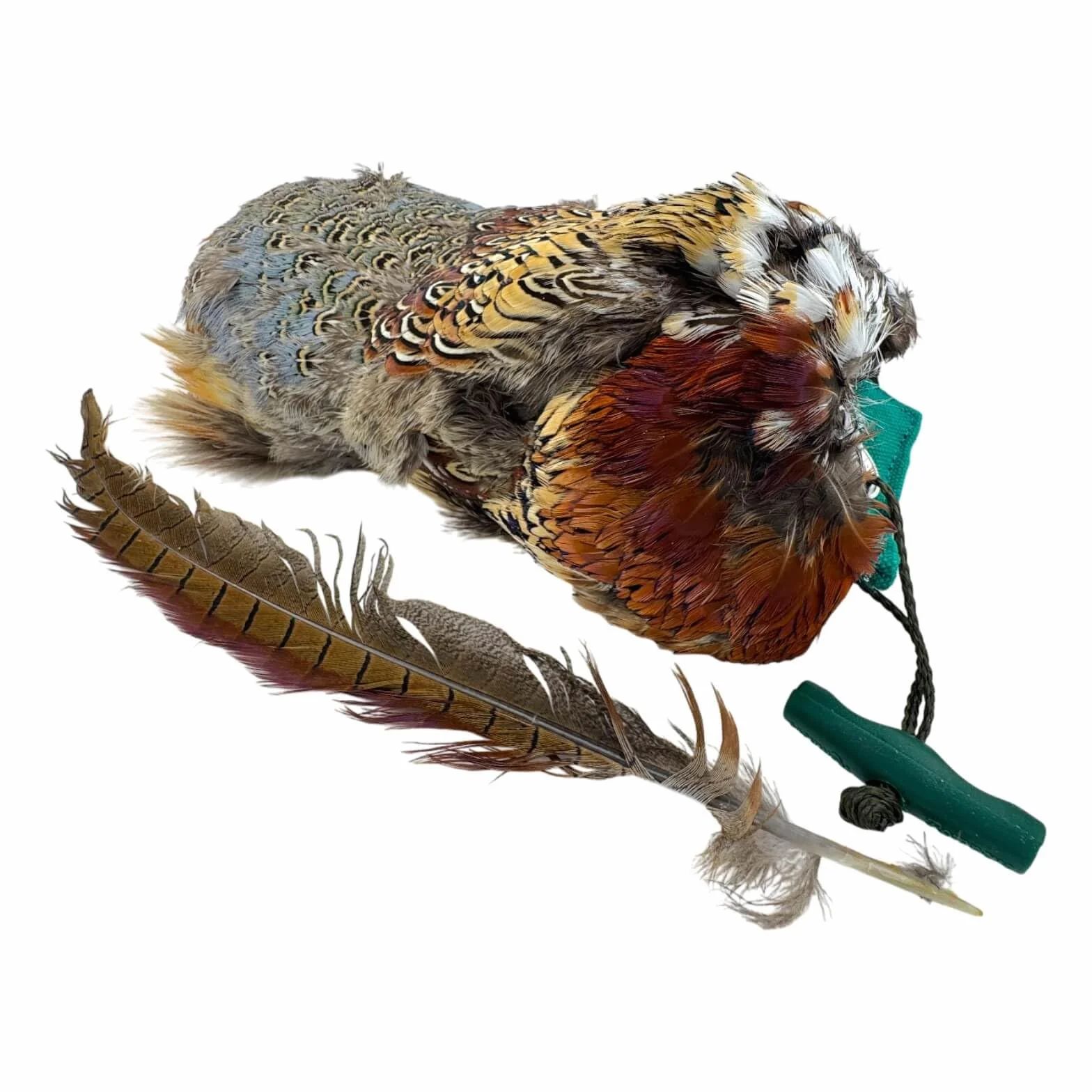 Romneys Fasanendummy 500 g avec véritable robe en plumes flottant pour formation chiens de chasse
