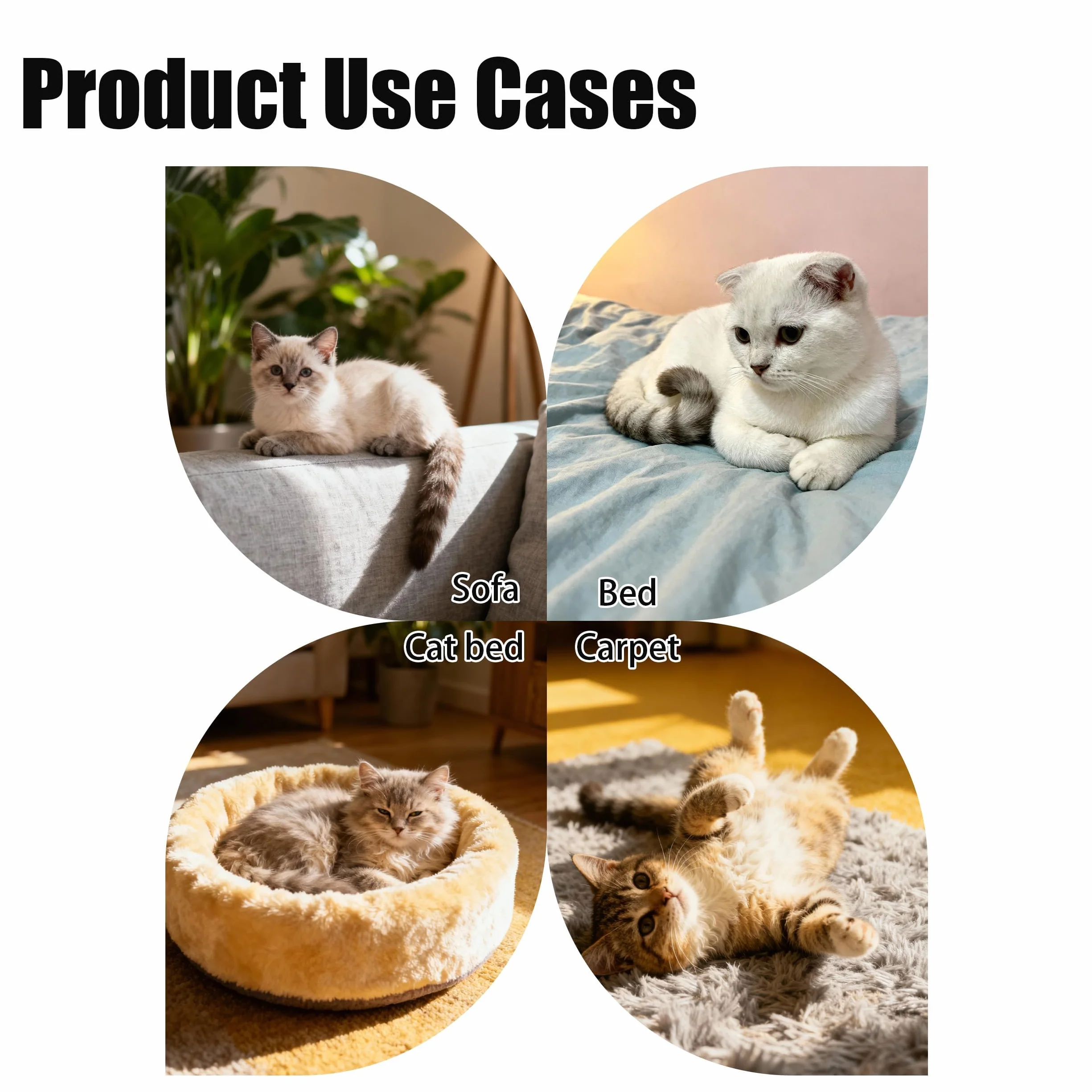 Brosse Anti Poils Animaux Chat Chien Ramasse Poils Aspirateur Réutilisable pour Lit Tapis Canapé