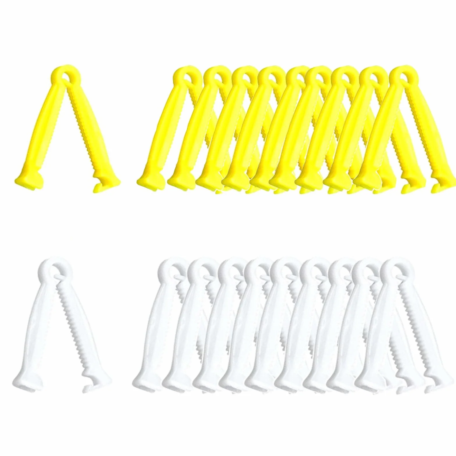 CANGCANG 20 Pièces Pinces Cordon Ombilical, Clip Plastique pour Mise Bas Animaux