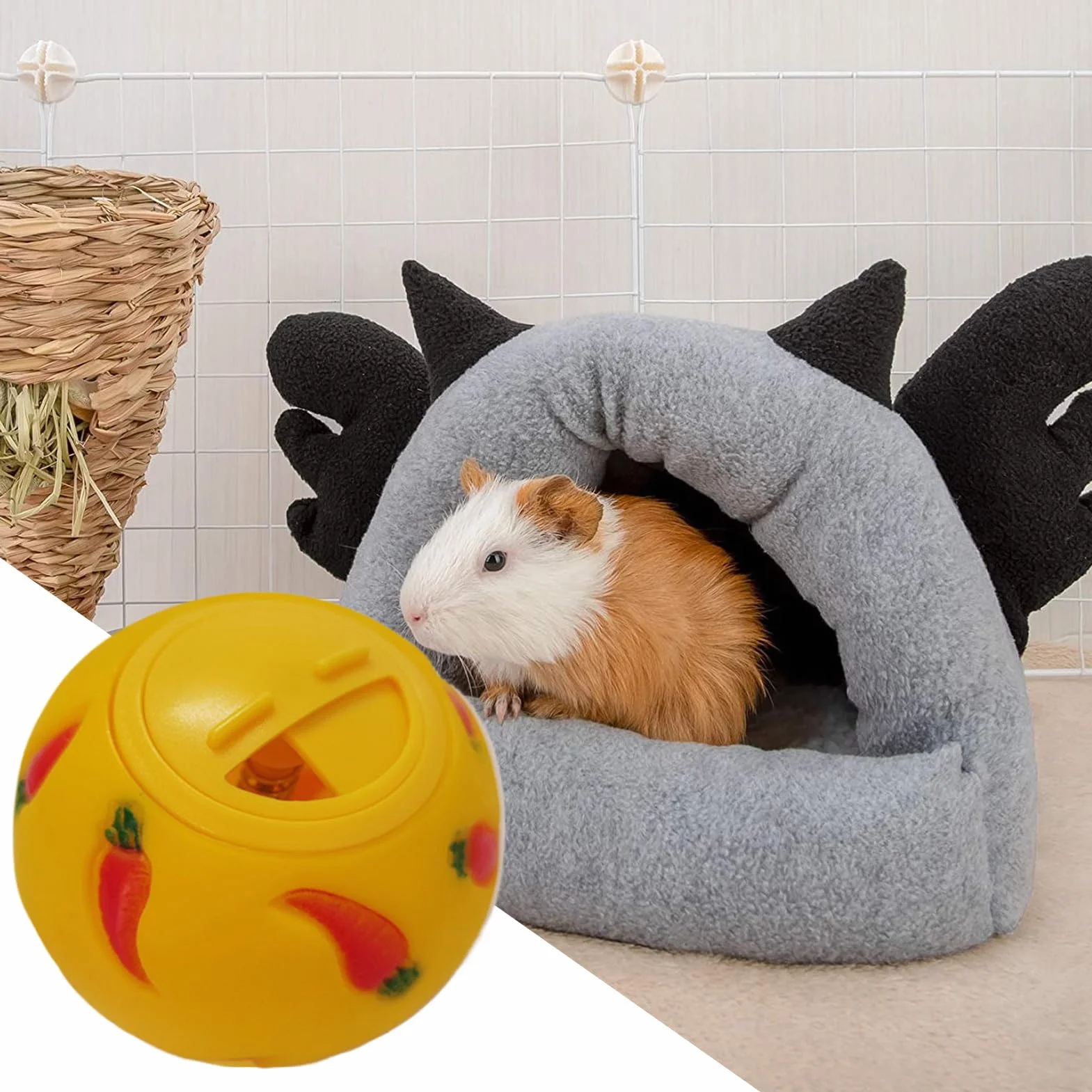 PVC Boule De Friandises pour Lapin, Distributeur De Boules De Friandises, Balle Snack pour Rongeur