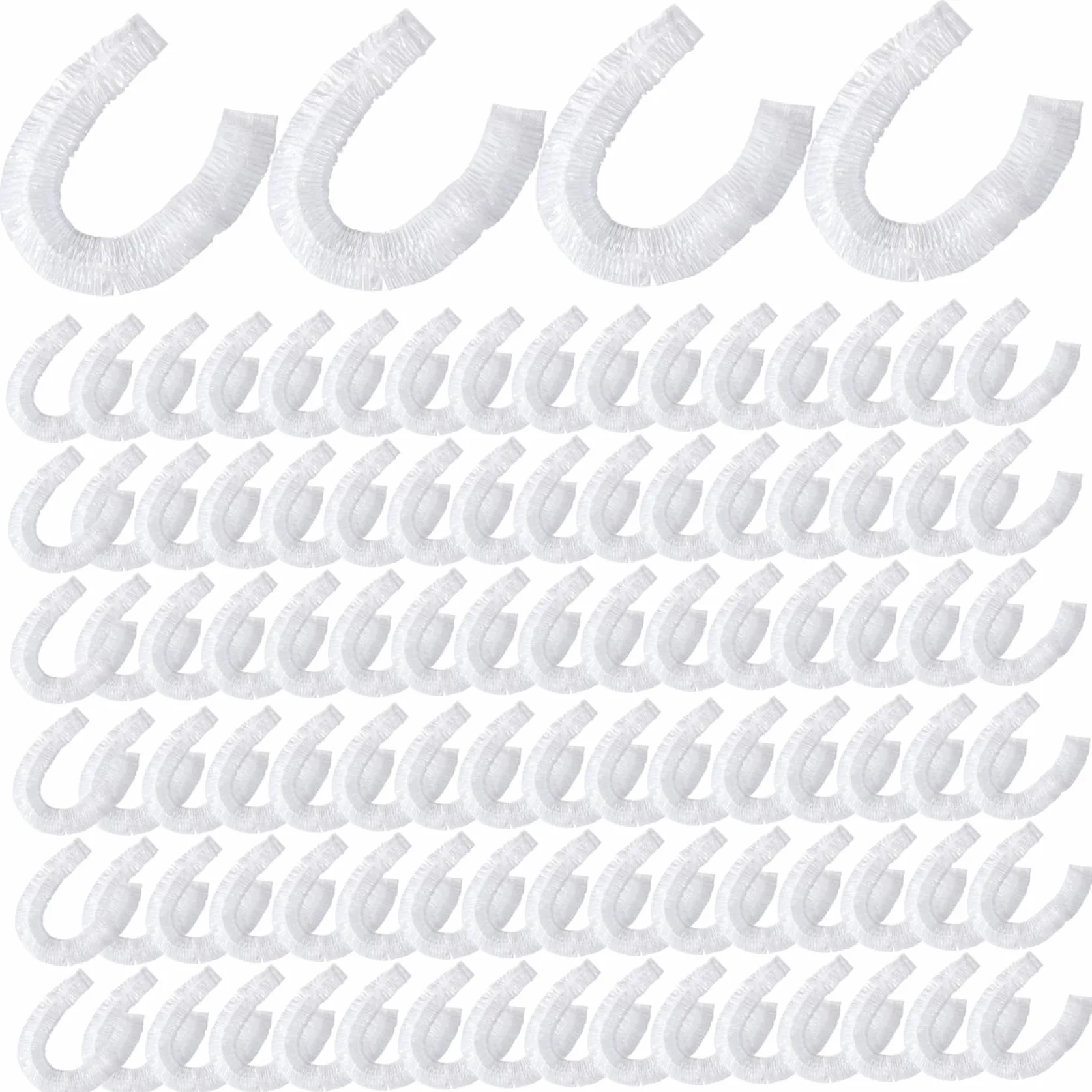Lot de 100 Doublures de Cage pour Lapin Jetables en Plastique Transparent Anti-Fuite