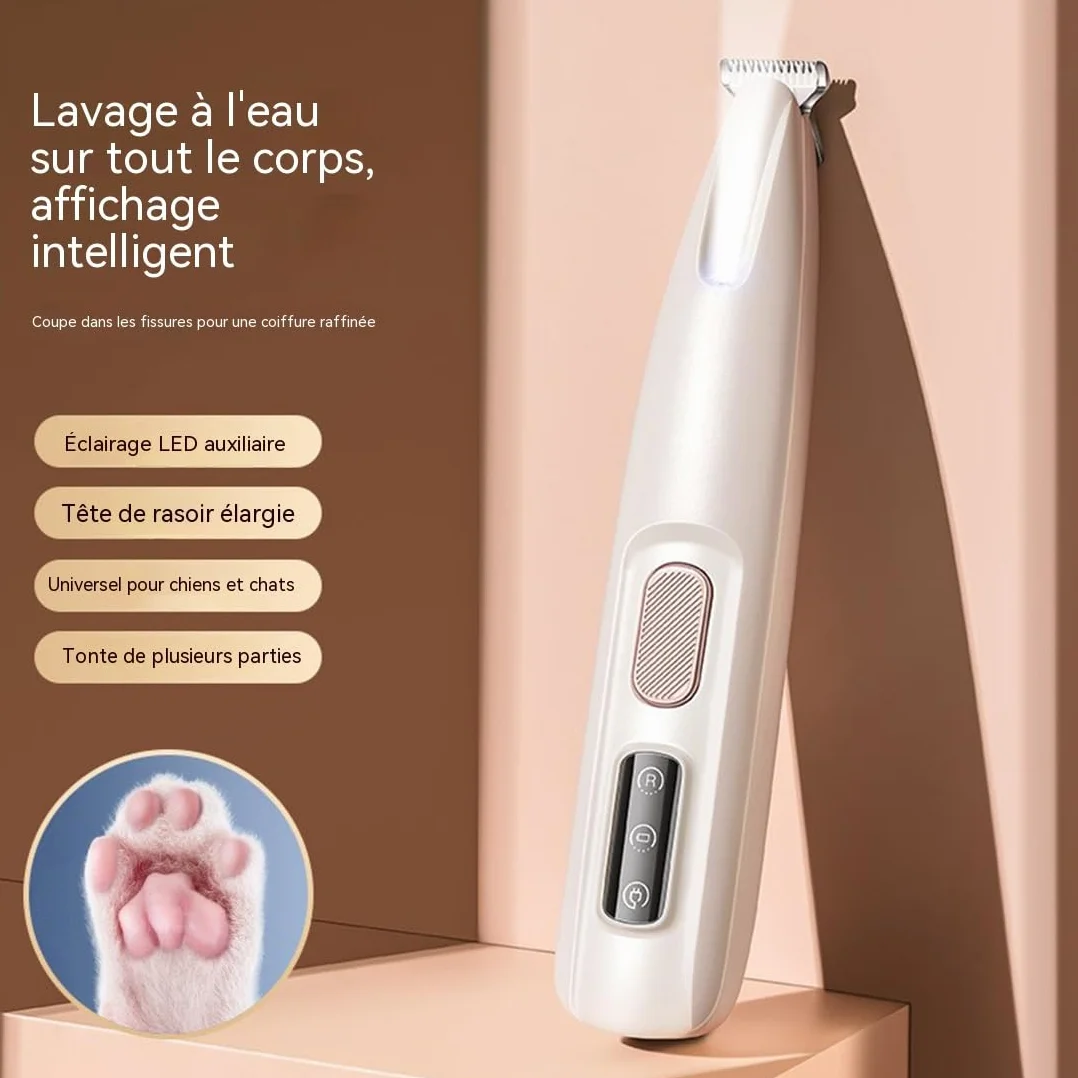 Tondeuse Silencieuse pour Chats Hypoallergénique Rechargeable Sans Fil Professionnelle