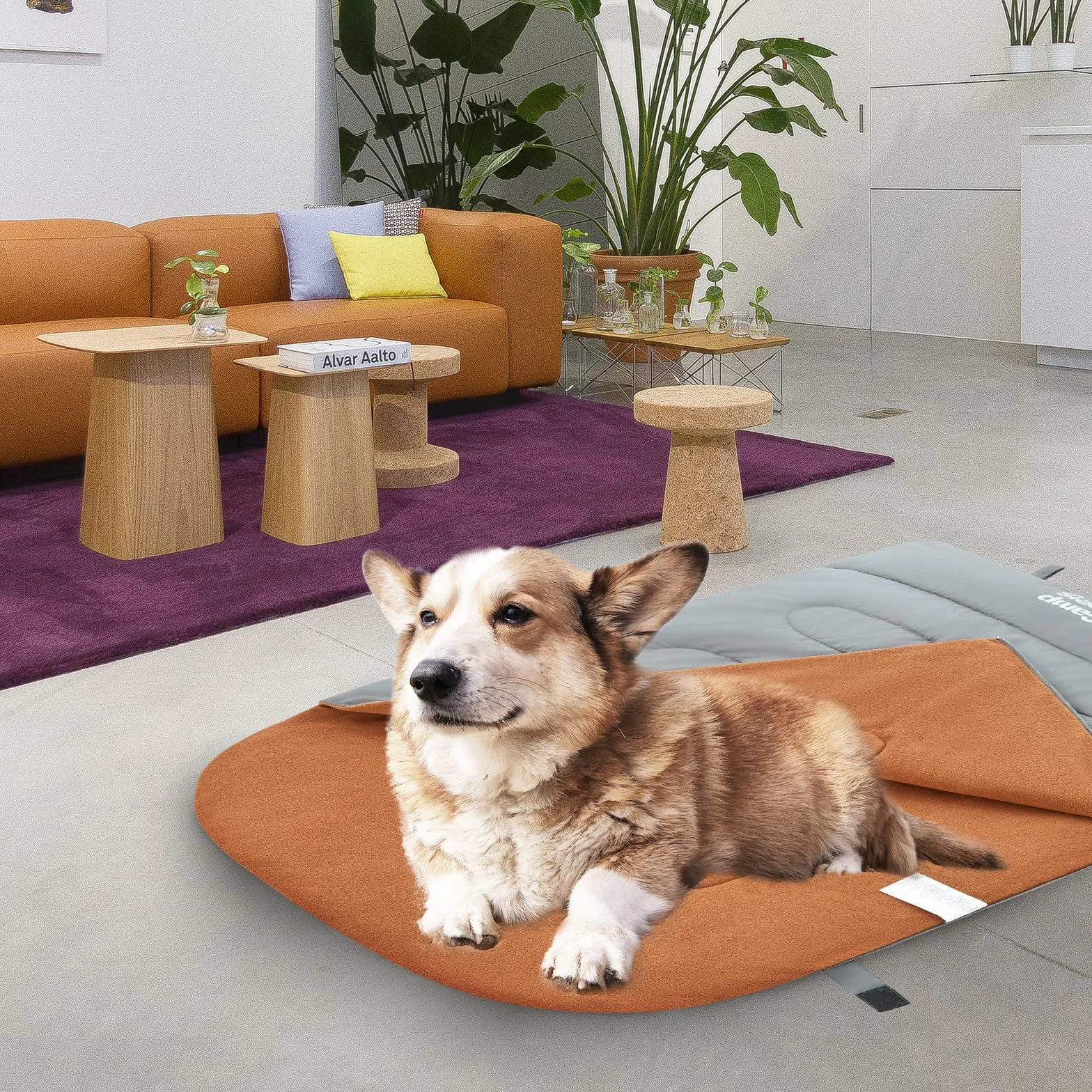 KingCamp Sac de Couchage pour Chien Imperméable 110x70cm, Couverture Lavable pour Chien Chat Chiot
