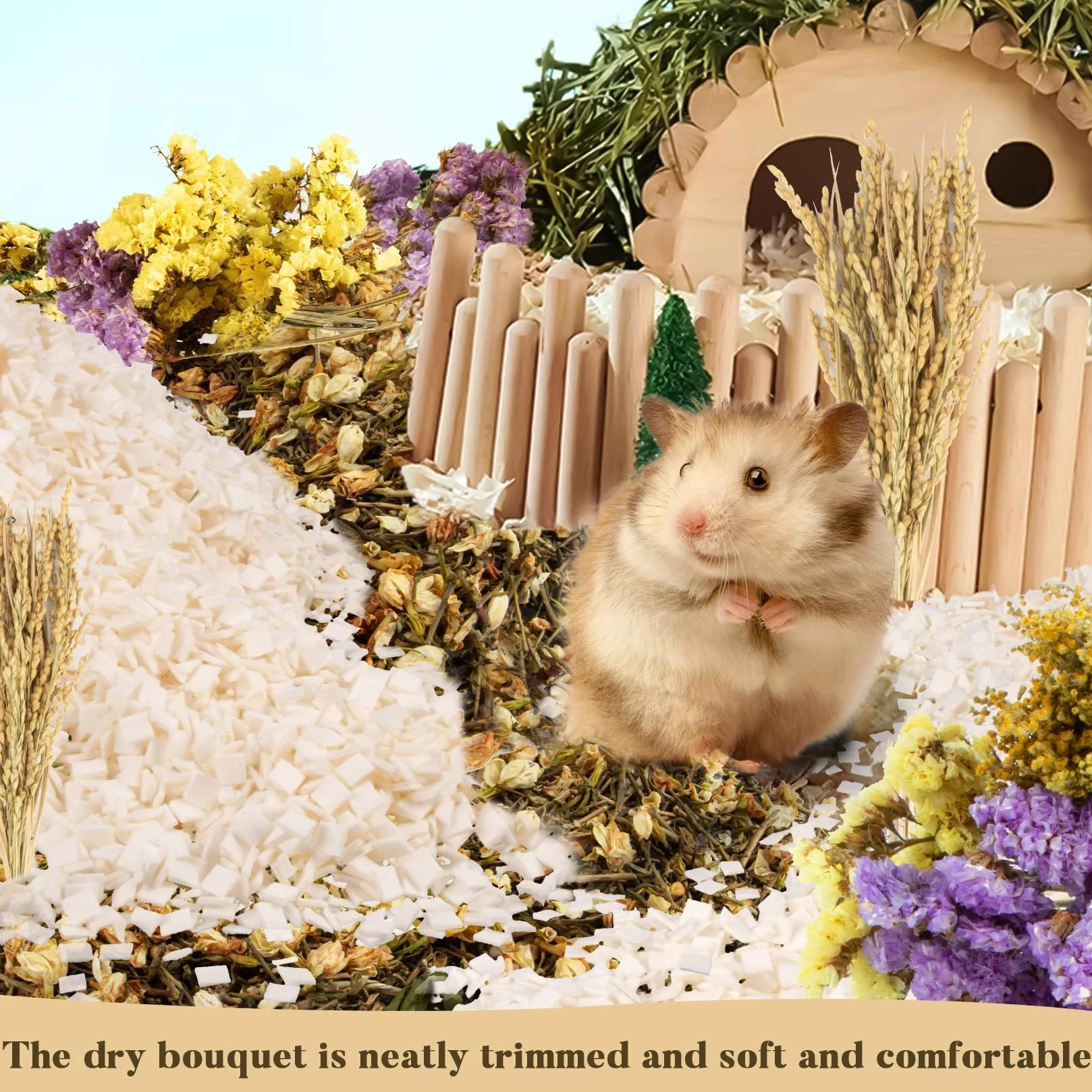 Sukh Lot de 60 sprays naturels pour hamster - Pour hamsters nains syriens, gerbilles, lapins, autres animaux domestiques