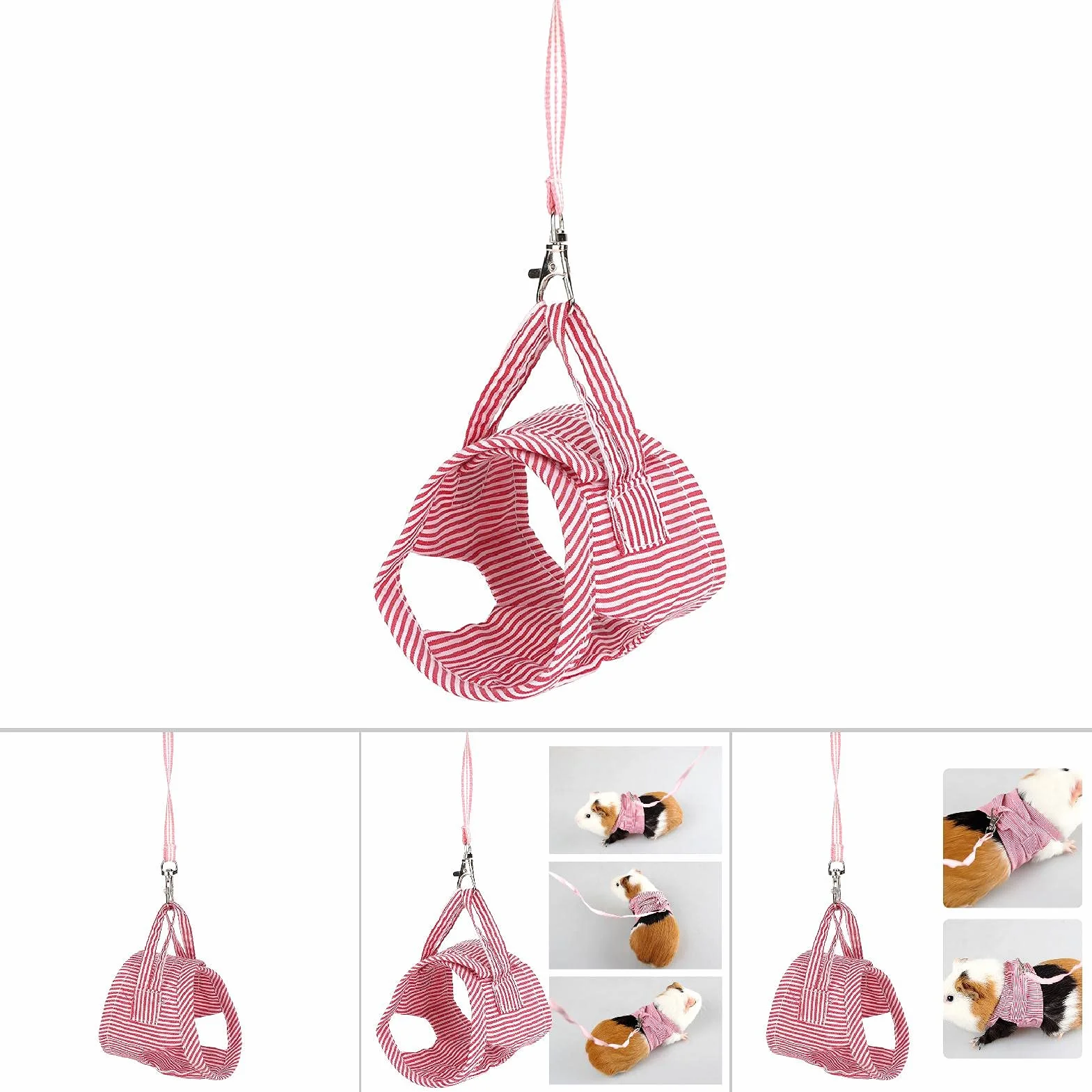 Harnais et Laisse pour Cochon d'Inde, Petits Animaux, Rouge, Taille S