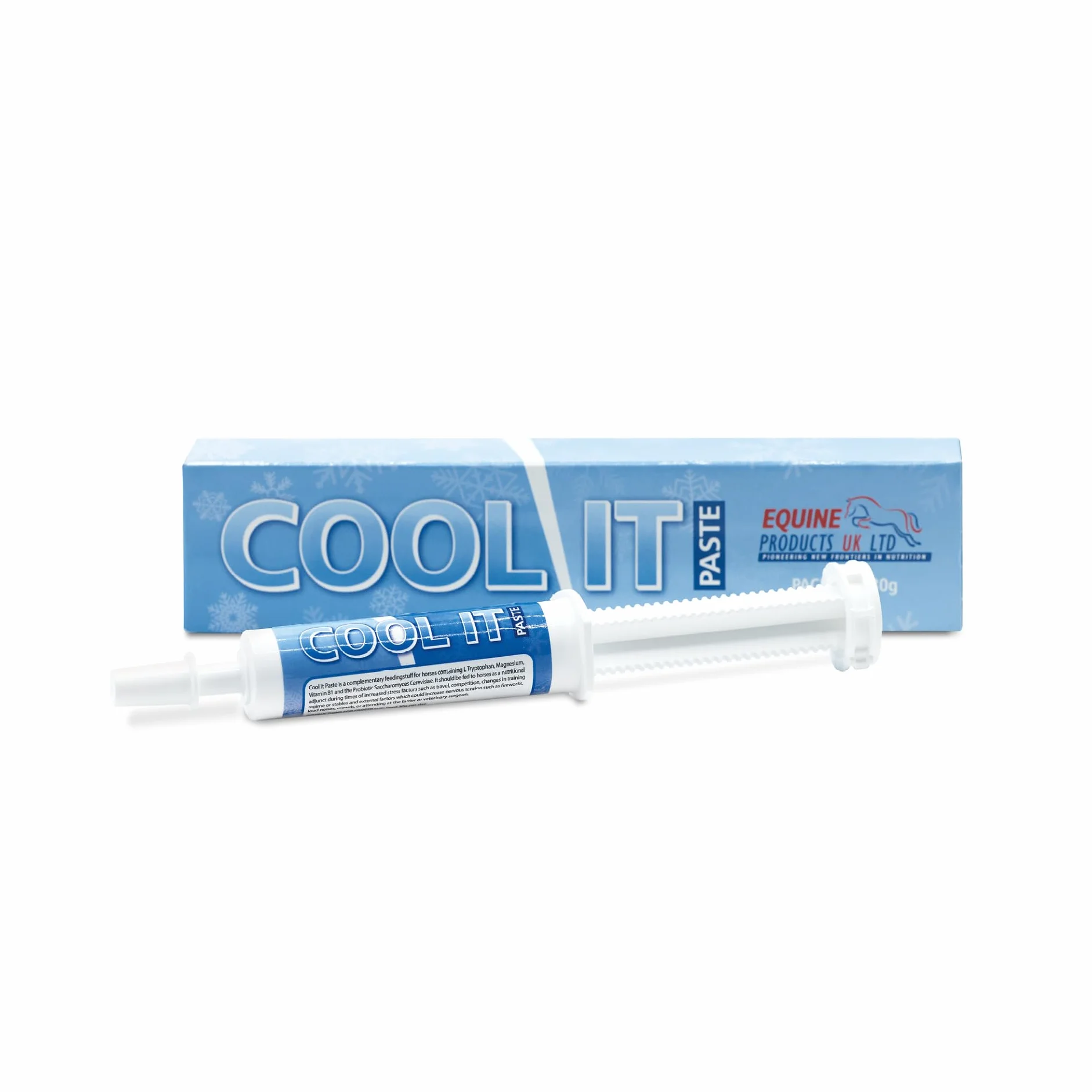 Equine Products Cool It Paste. Calmer pour Les Chevaux. Donné aux Chevaux comme complément nutritionnel Pendant Les périodes de facteurs de Stress accrus