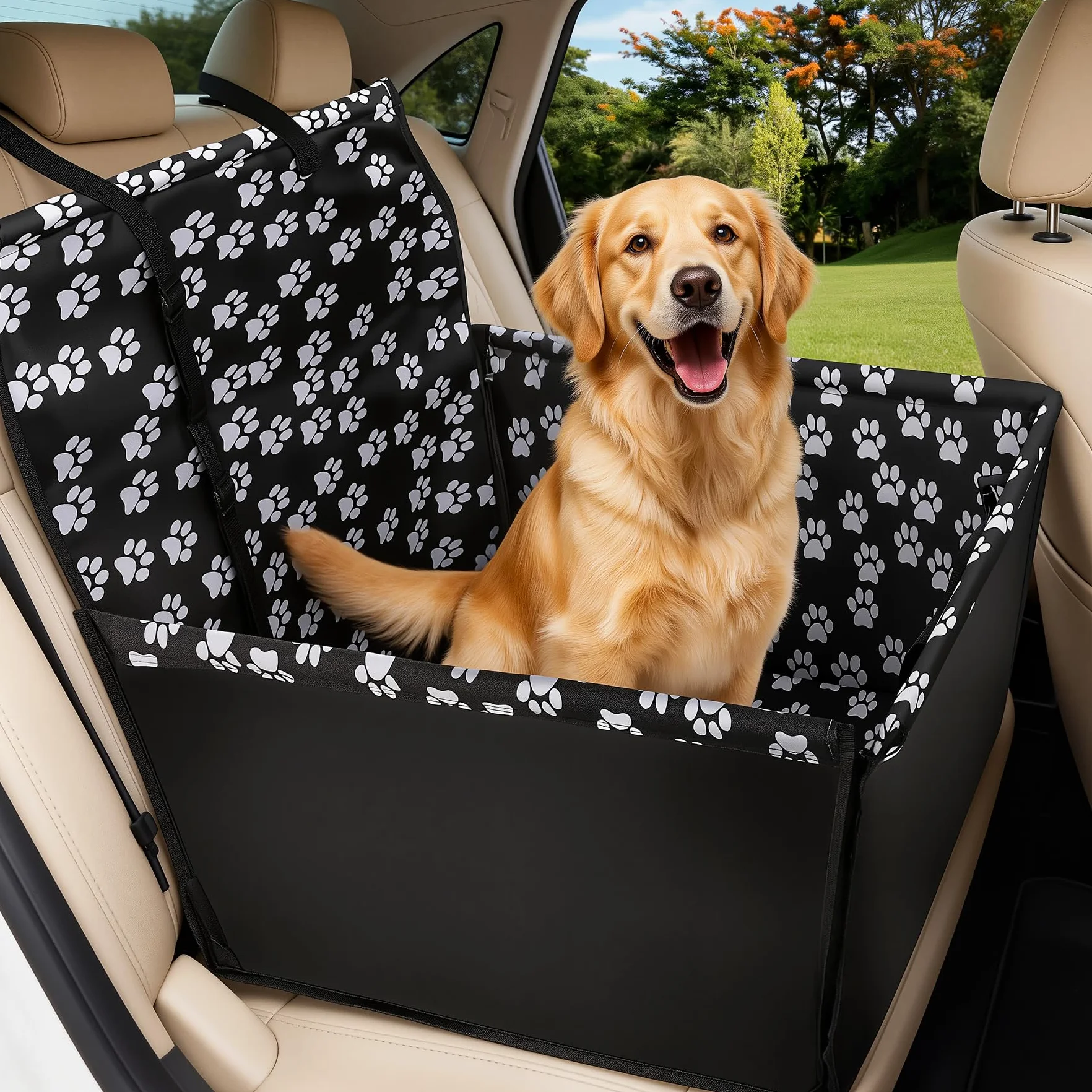 Wimypet Siège Auto Chien 3-en-1 Étanche Tissu Oxford 68x57x33 cm