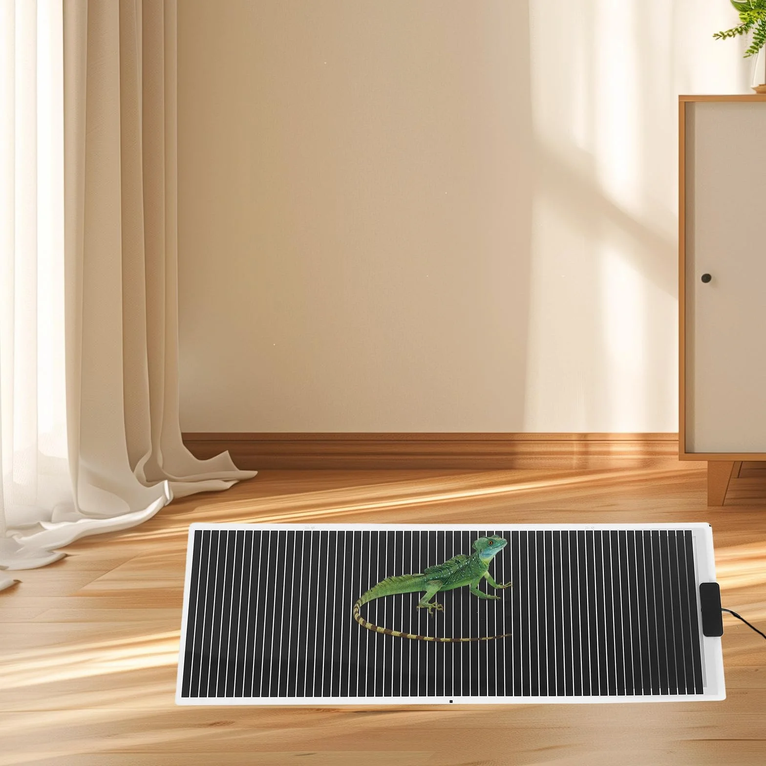 Tapis Chauffant pour Terrarium 45W avec Thermostat Réglable 31,44 x 11,12 x 0,04inch