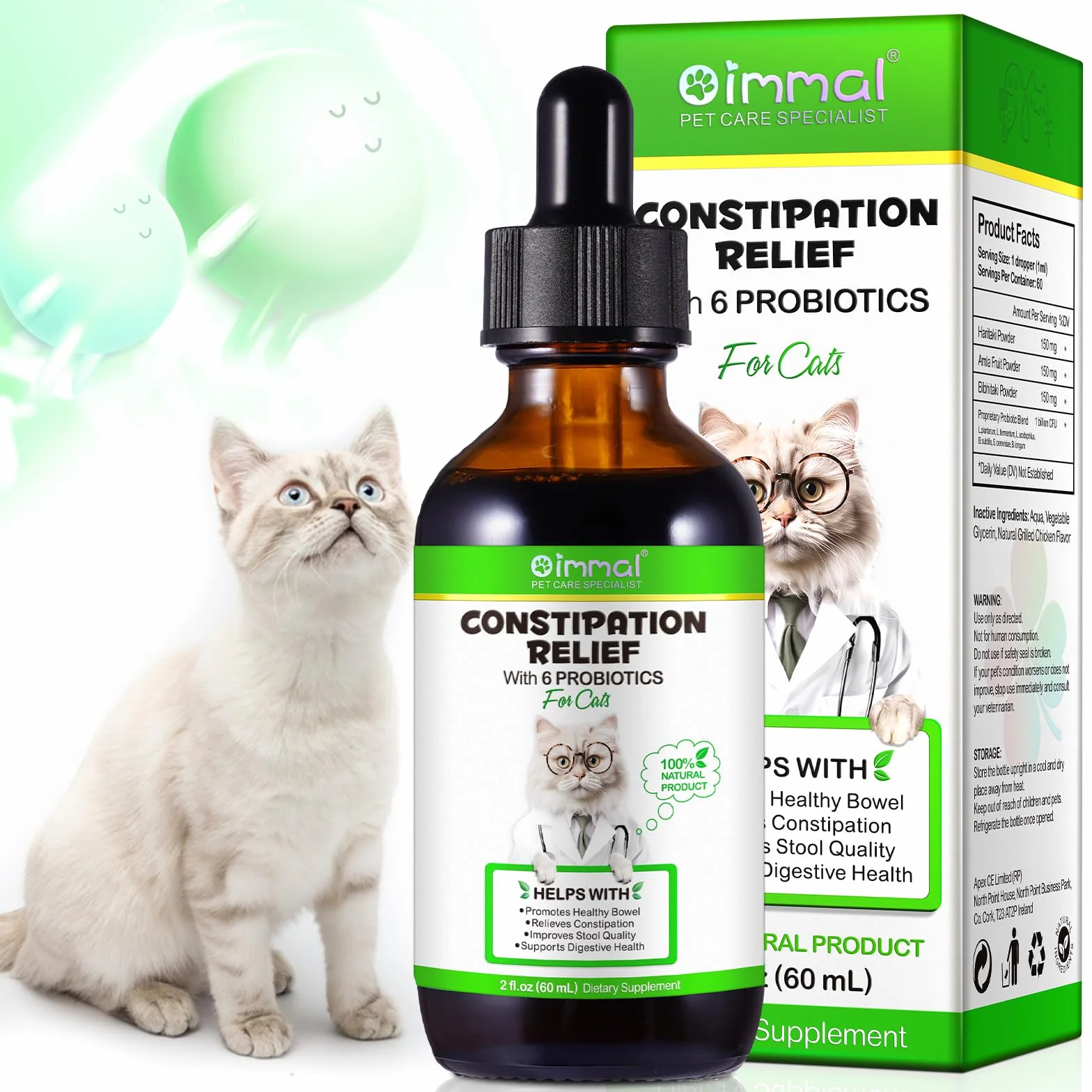 Soulagement Constipation Chats 60Ml Santé Digestive