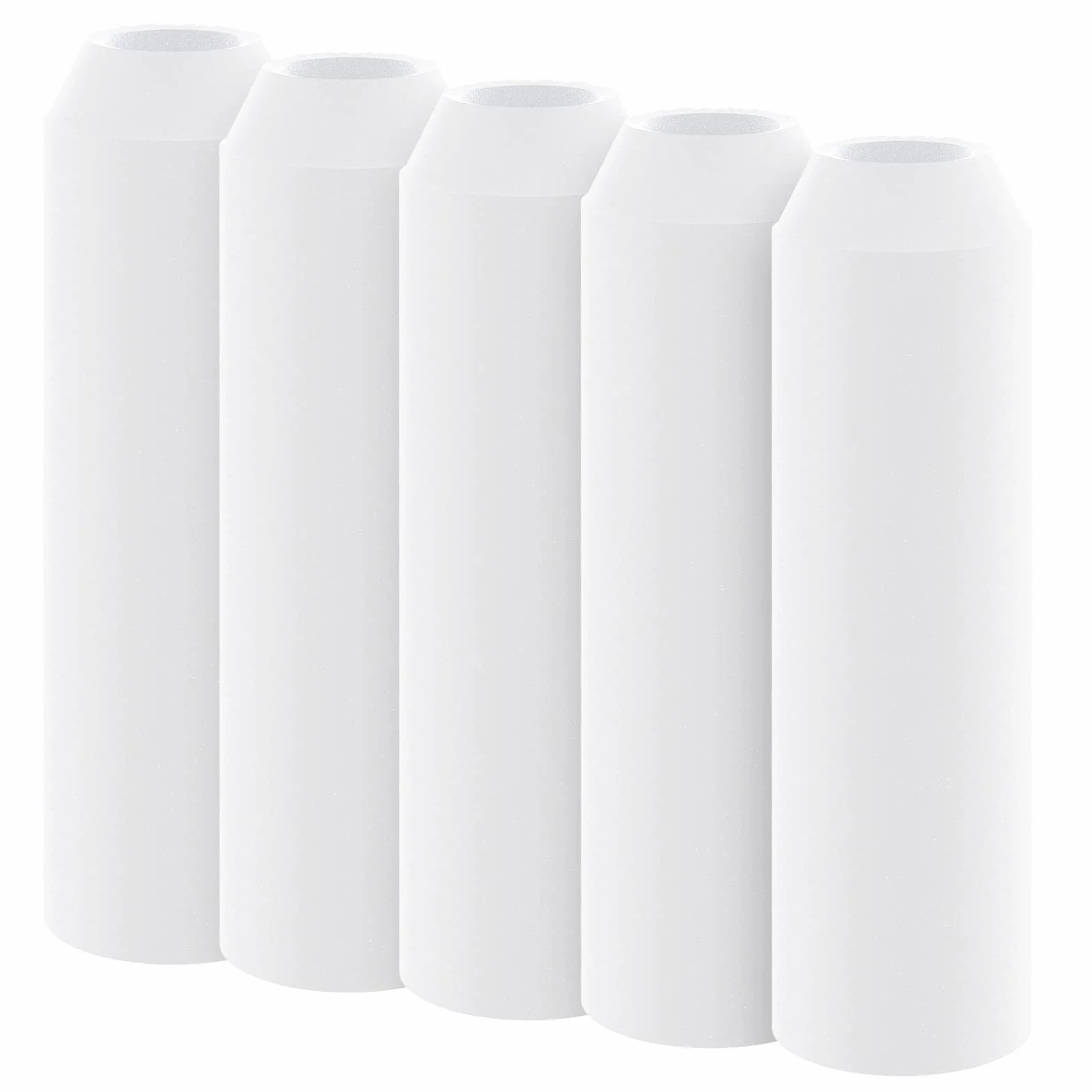 Pawfly Cylindres de Pierre à air pour Aquarium, 5 Pièces Mini Bubbler Blanc de Remplacement pour Tube spécifique Classic Flow Halo et Life Fish Tanks Diffuseur de Bulles pour Nano Air Pumps