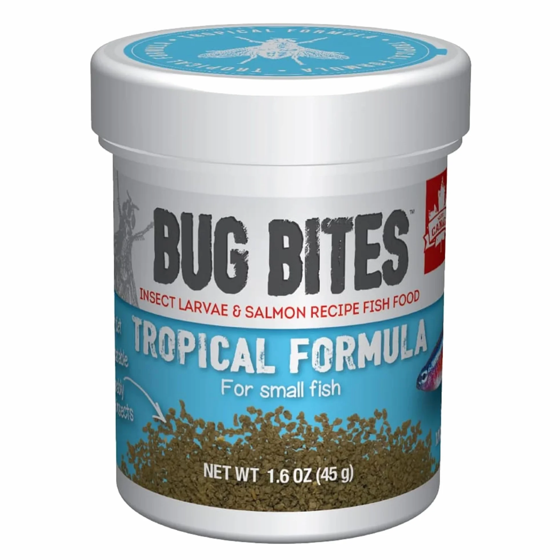 Fluval Bug Nourriture pour Poissons tropicaux Micro granules 0,7-1 mm 45 g