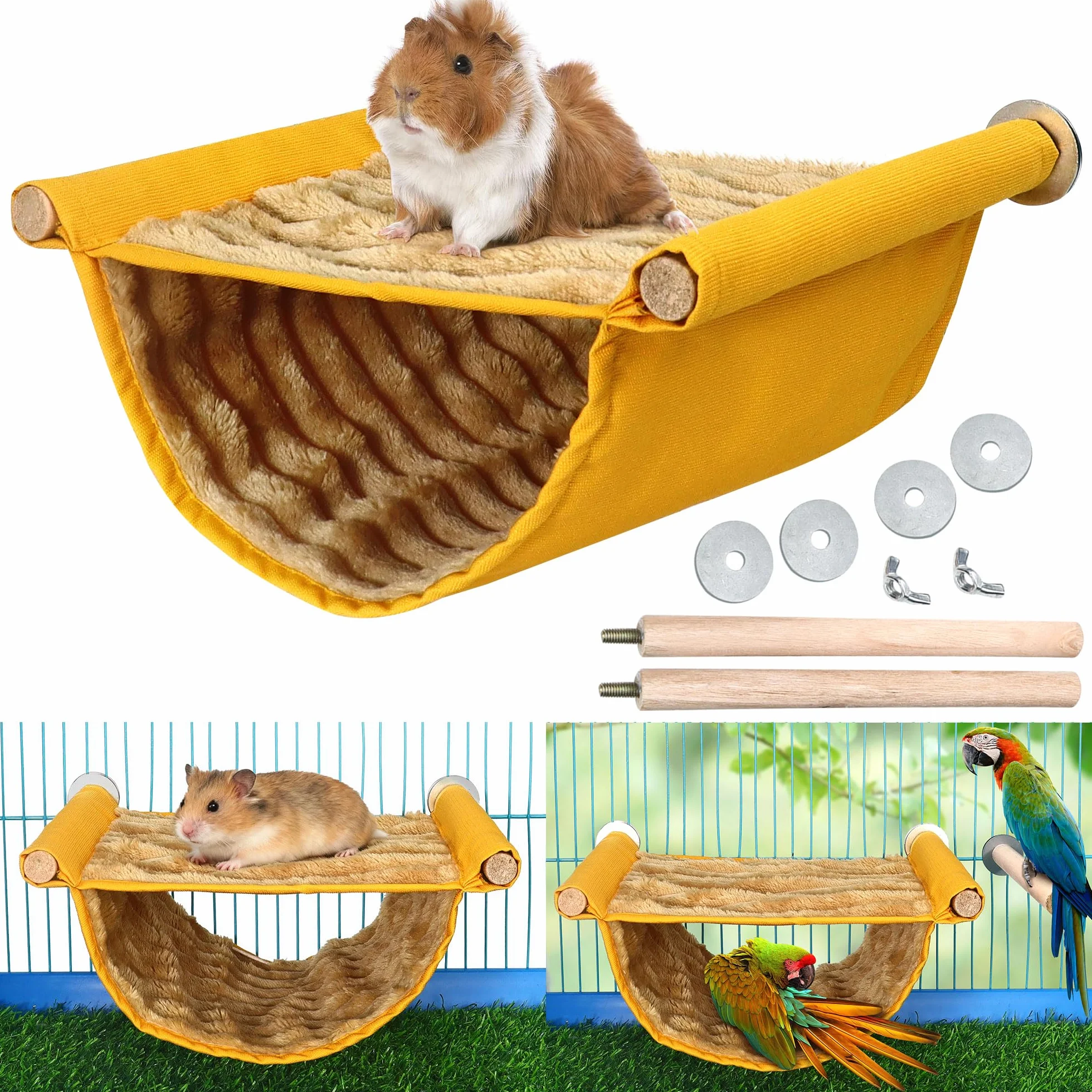 Hamster hamac Maison Souris Rat Suspendu balançoire lit Chaud Petit Animal de Compagnie Double Couche Cage Tente hutte nid pour Souris Rat Hamster Jouant Dormir