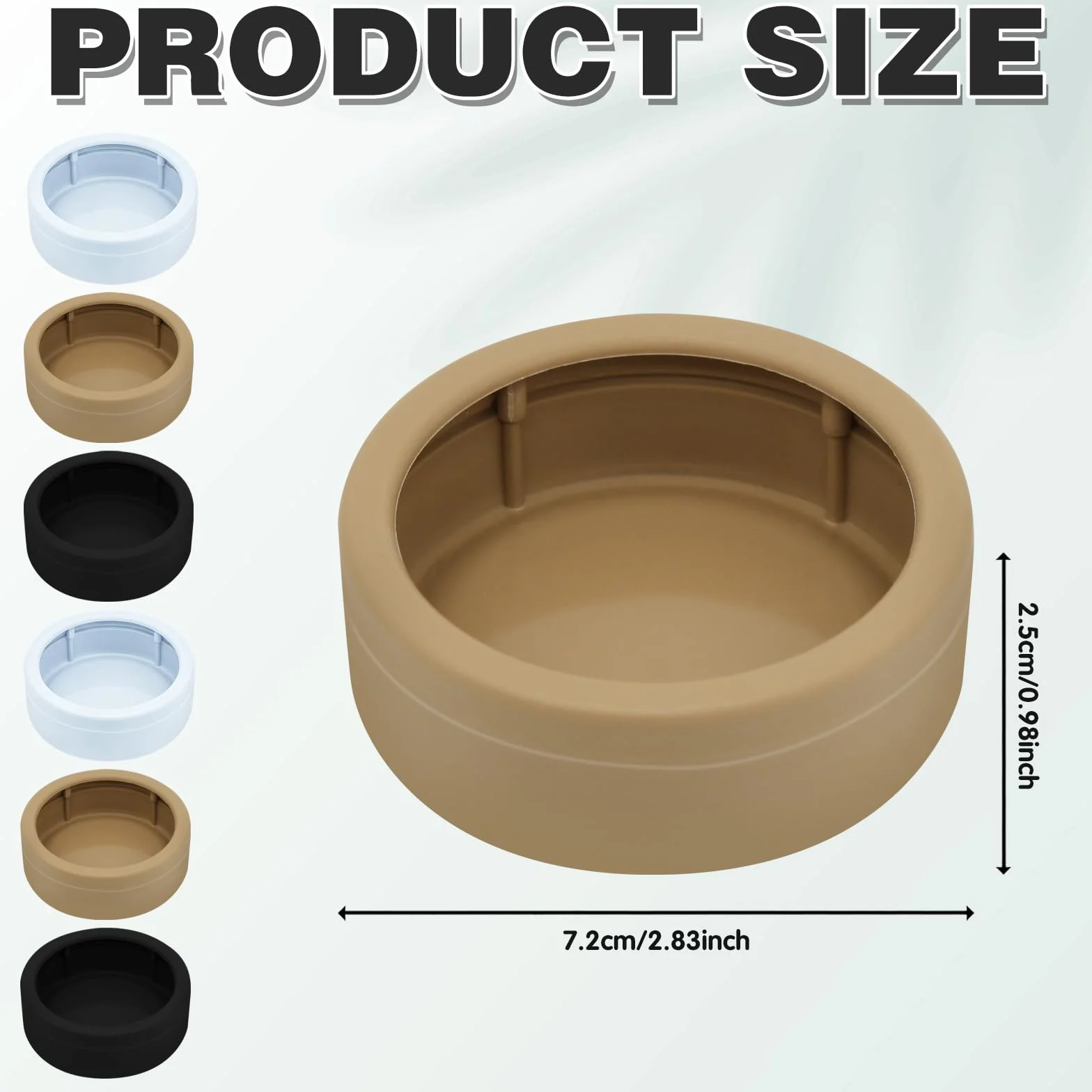 Gamelle Reptile Anti-Évasion Bol pour Vers Eau 2.83 in 3 Couleurs
