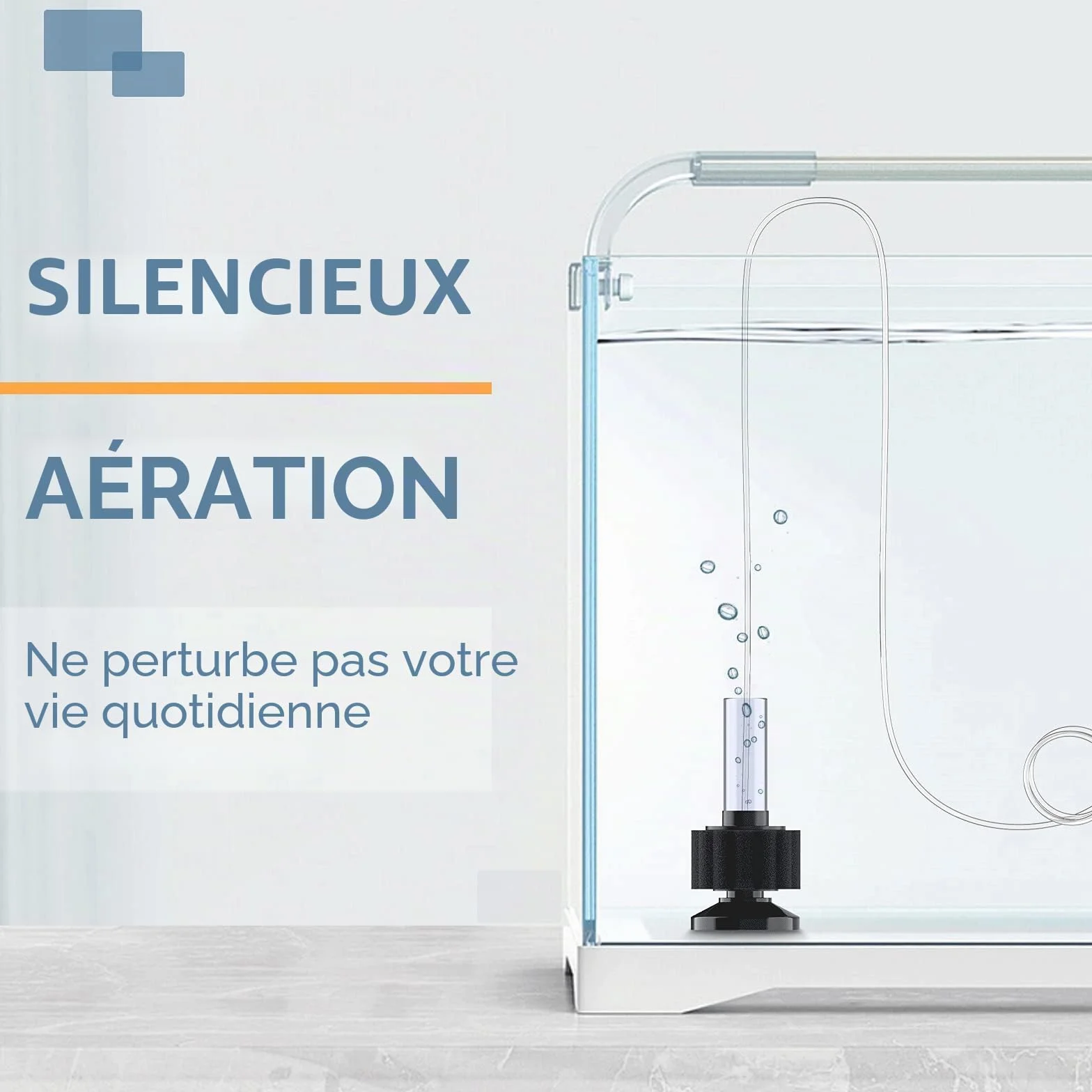 Pawfly Filtre éponge d'aquarium Nano Bio Silencieux Betta Kit Mousse Crevettes Tuyau Aération 12 litres