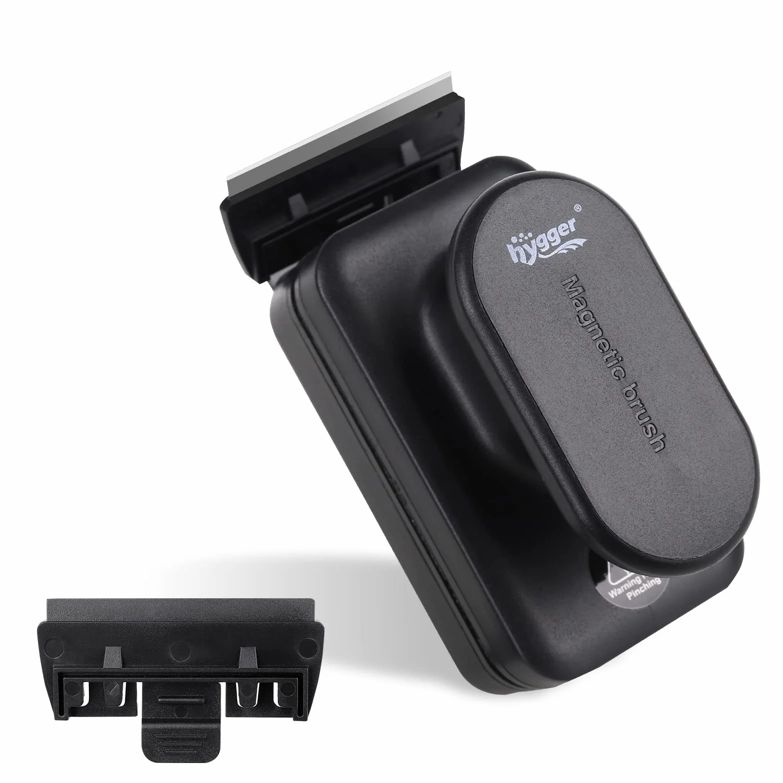 Hygger Brosse Aquarium Nettoyage Vitre, Grattoir Algues Magnétique avec Grattoir Amovible