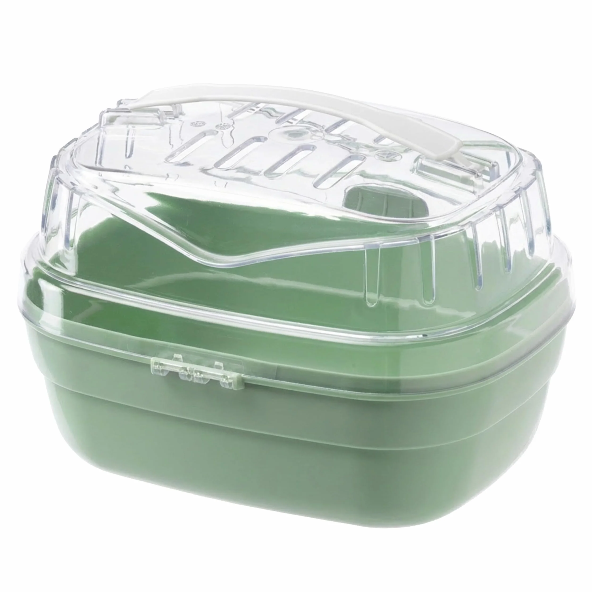 Ferplast ALADINO Petite Cage de Transport pour Hamsters et Petits Rongeurs, 20 x 16 x h 13,5 cm, Vert