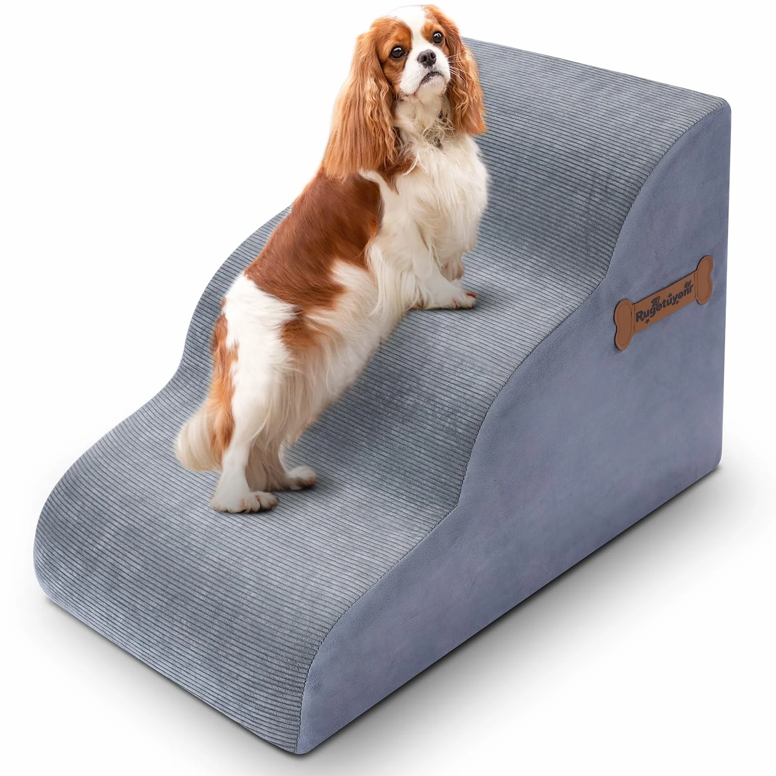 Marchepieds pour Chien 3 Niveaux 32 x 60 x 30 cm Rampe en Mousse 30 cm Antidérapant pour Canapé et Lit Haut