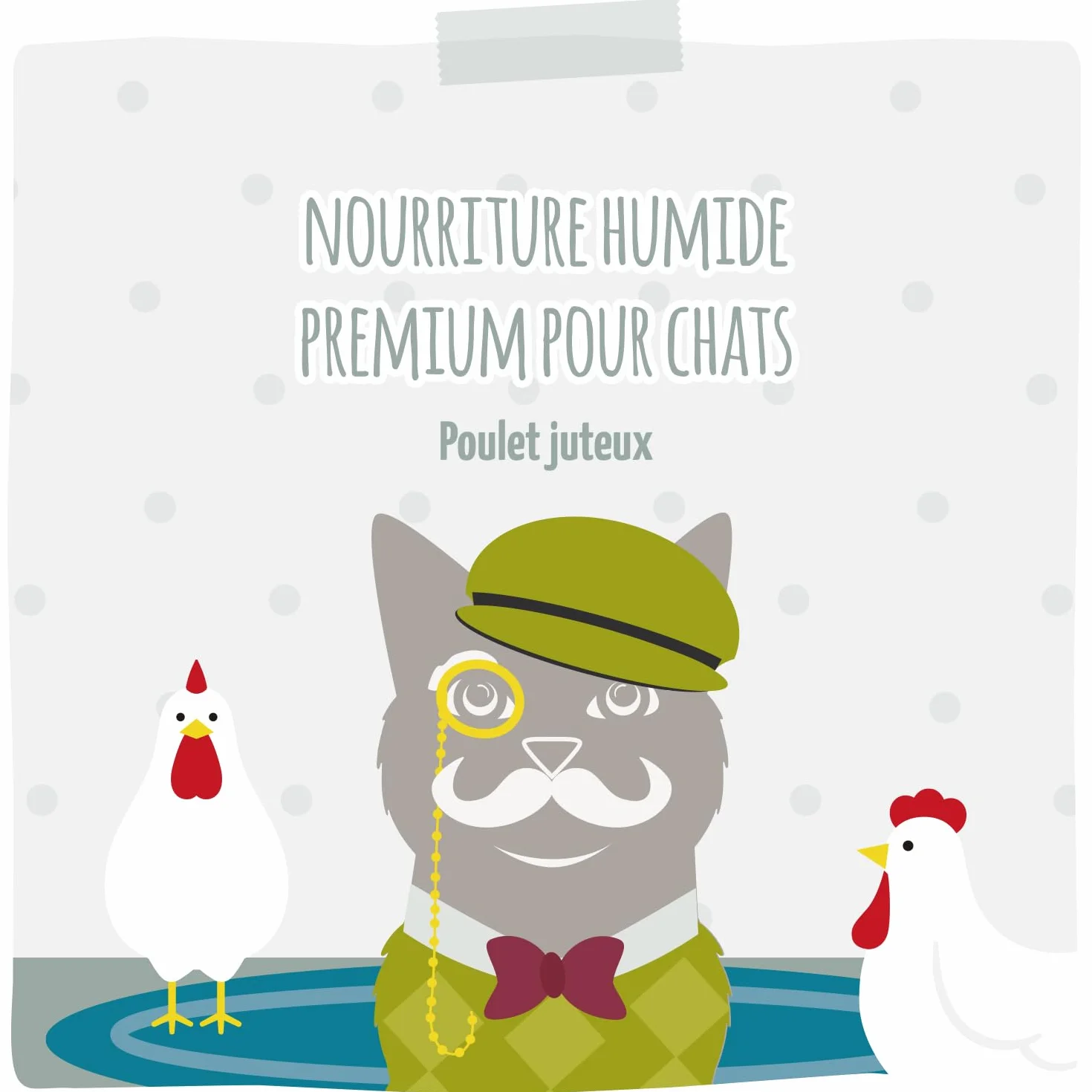 MjAMjAM - Premium Nourriture Humide pour Chats - Senior - Poulet juteux, Paquet de 6 (6x200g), sans céréales