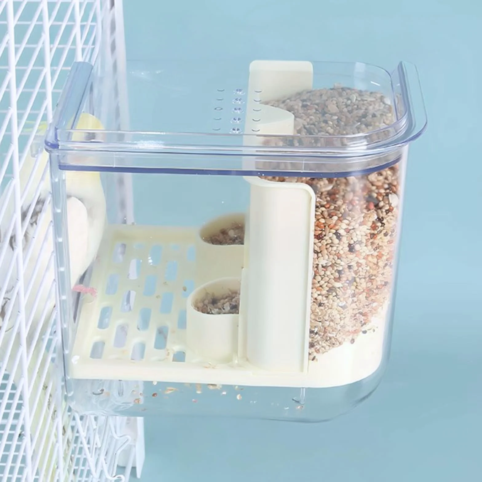 Bain d'oiseaux suspendu pour cage petite et moyenne taille perroquets inséparables pinsons perruches
