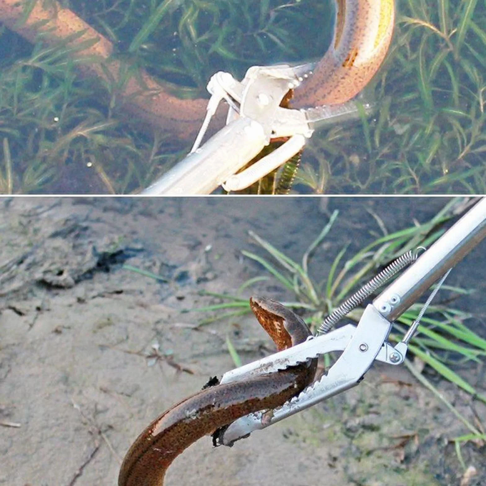 Pince à serpent pliable en acier inoxydable 120 cm pour reptiles