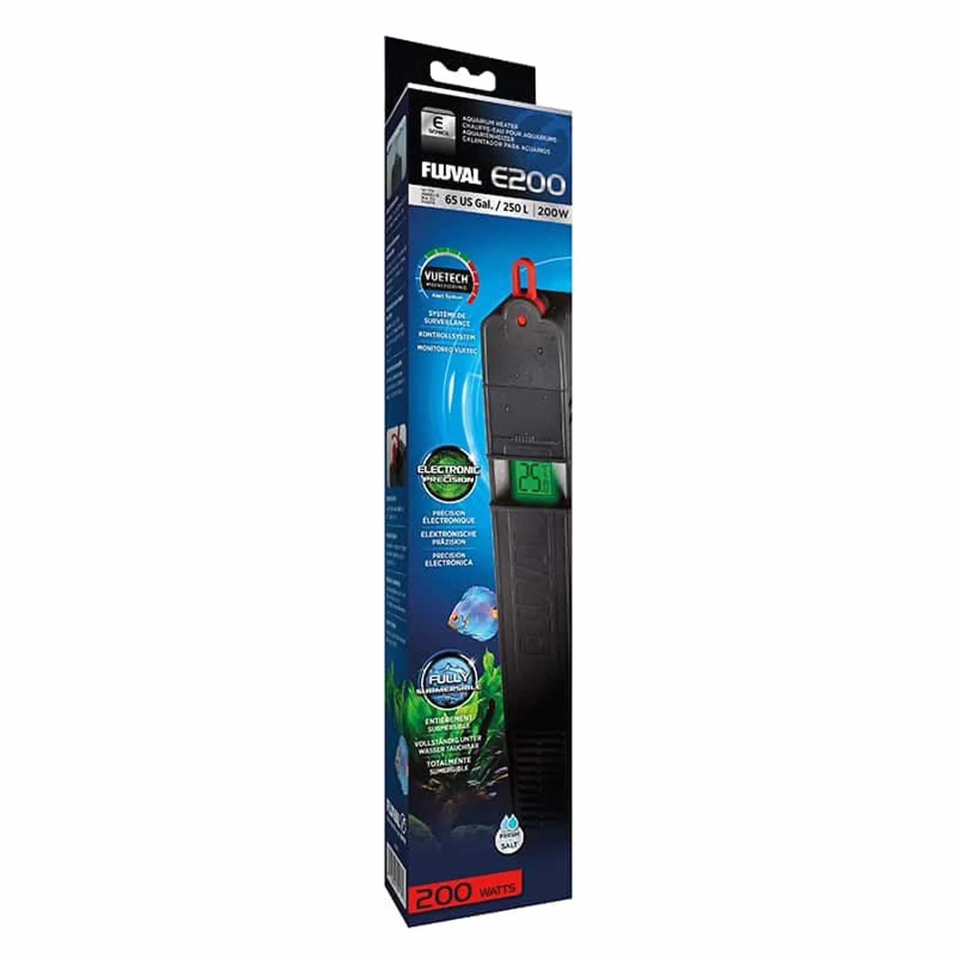 Fluval Chauffage pour Aquarium 200 W jusqu'à 250 L