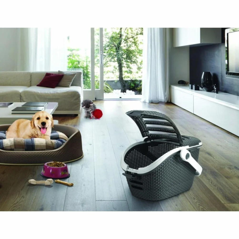 CURVER Maison de Toilette pour Chat 51,5x38,5x40 cm Anthracite