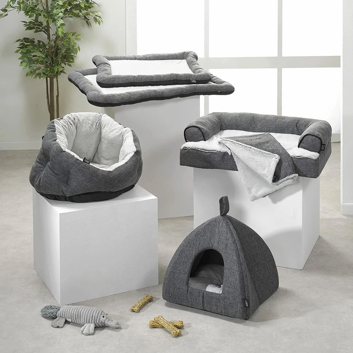 Coussin rectangle 70x50x5cm Cocoon anthracite
