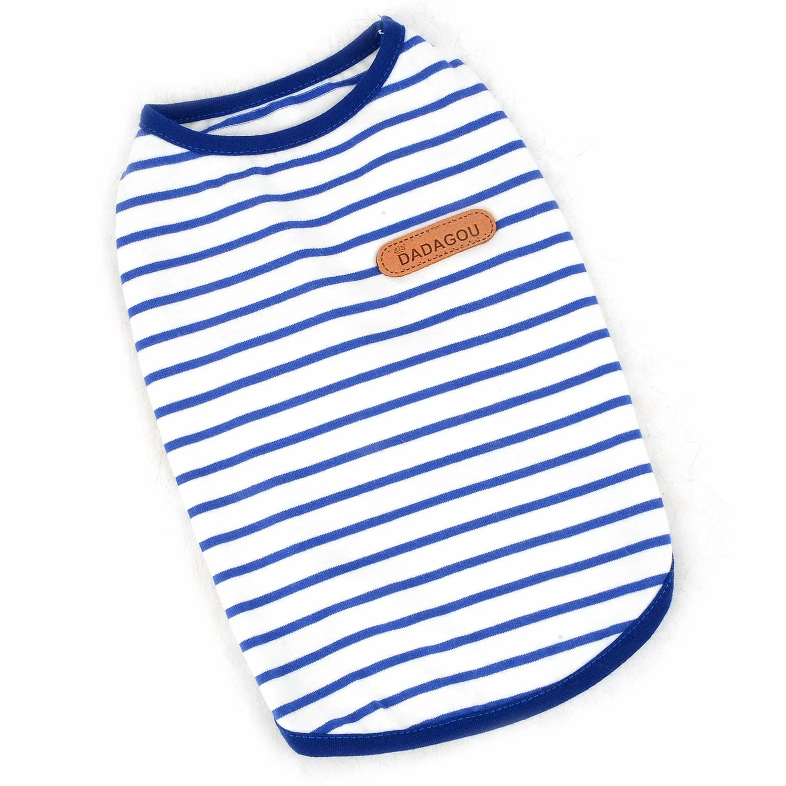 PAIDEFUL Chemise britannique rayée pour petit chien, gilet pour chat, T-shirt en coton doux pour chiot, vêtement d'été respirant