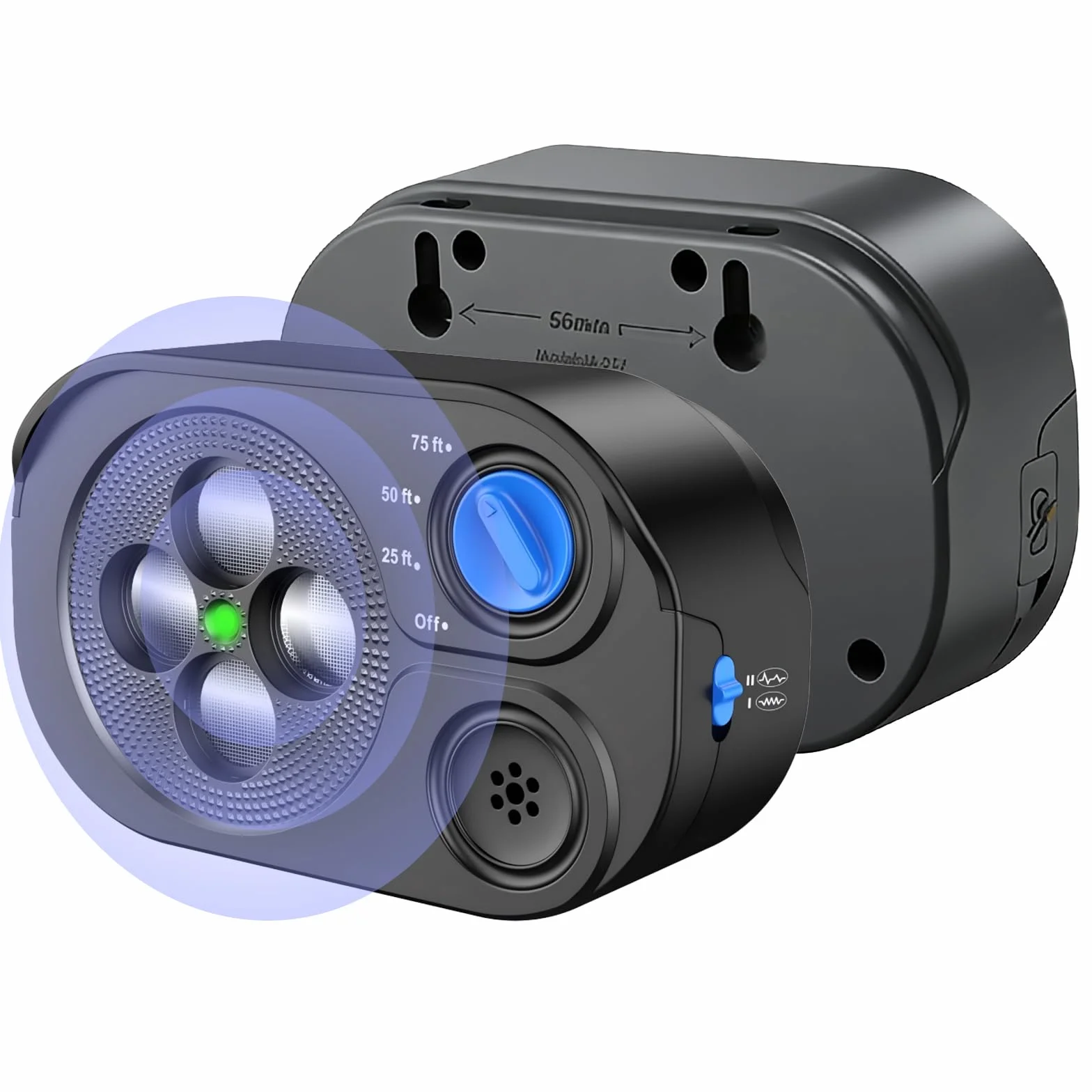 Anti Aboiement Chien Ultrason Puissant, 3 Modes, Portée 23 m, IP65 Rechargeable, Sifflet Ultrasonique Intérieur/Extérieur