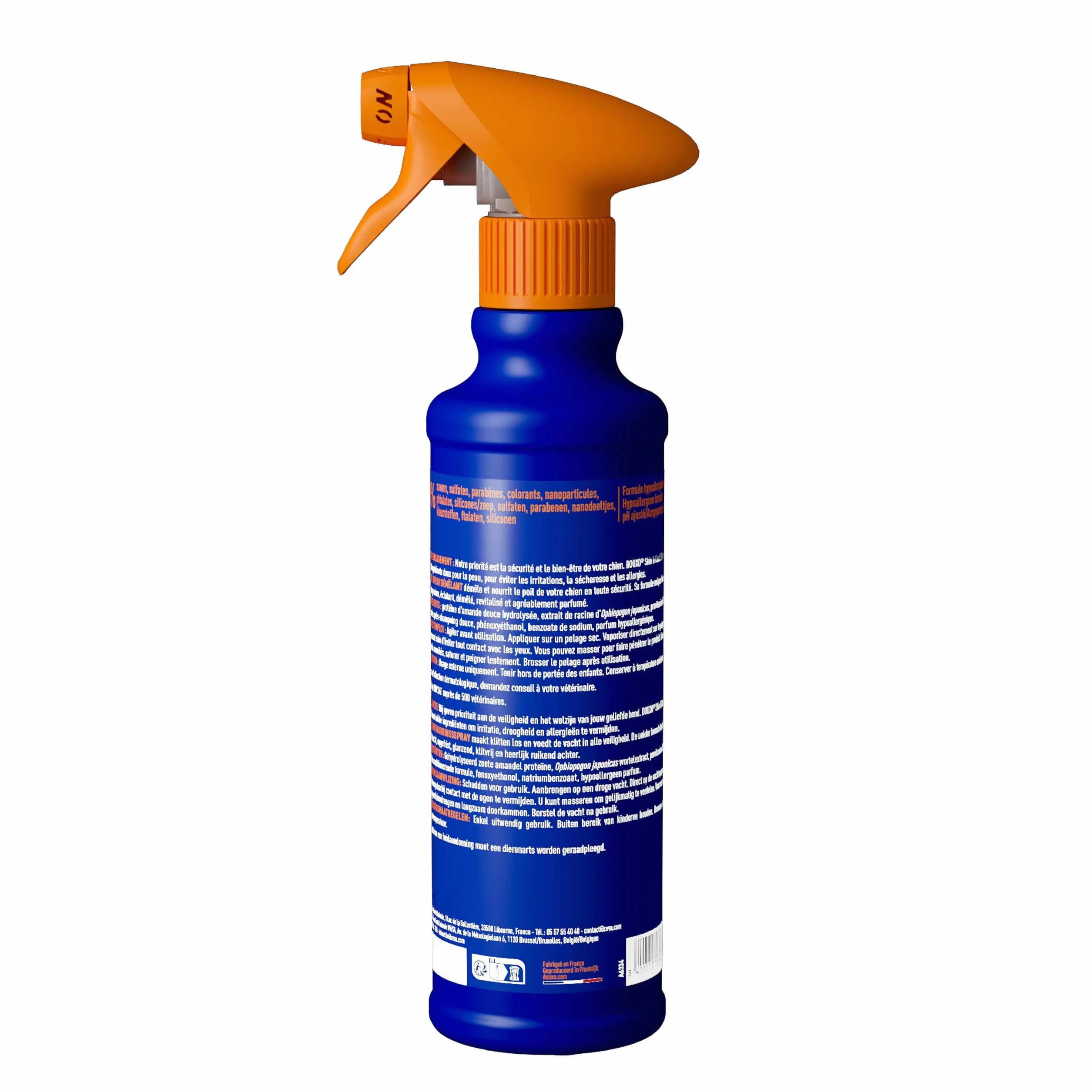 DOUXO Skin & Coat Spa - Ultra-Safe Spray démêlant pour Chiens, 340mL, démêle et nourrit Le Pelage en Toute sécurité, Laisse Le Pelage Doux, Soyeux et sans Noeuds, Formule respectueuse de la Peau.