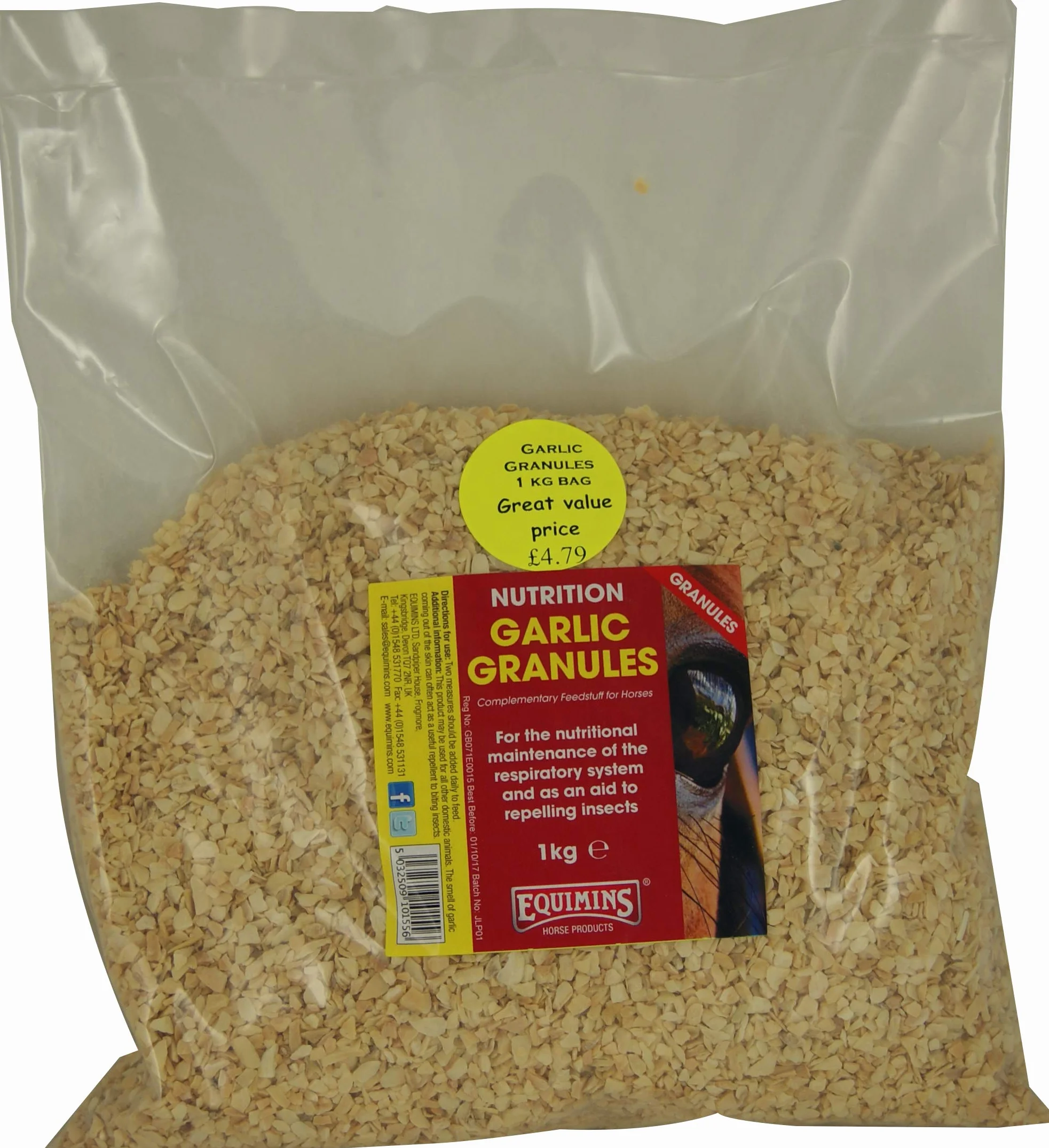 Equimins Recharge de granulés d'ail 1 kg