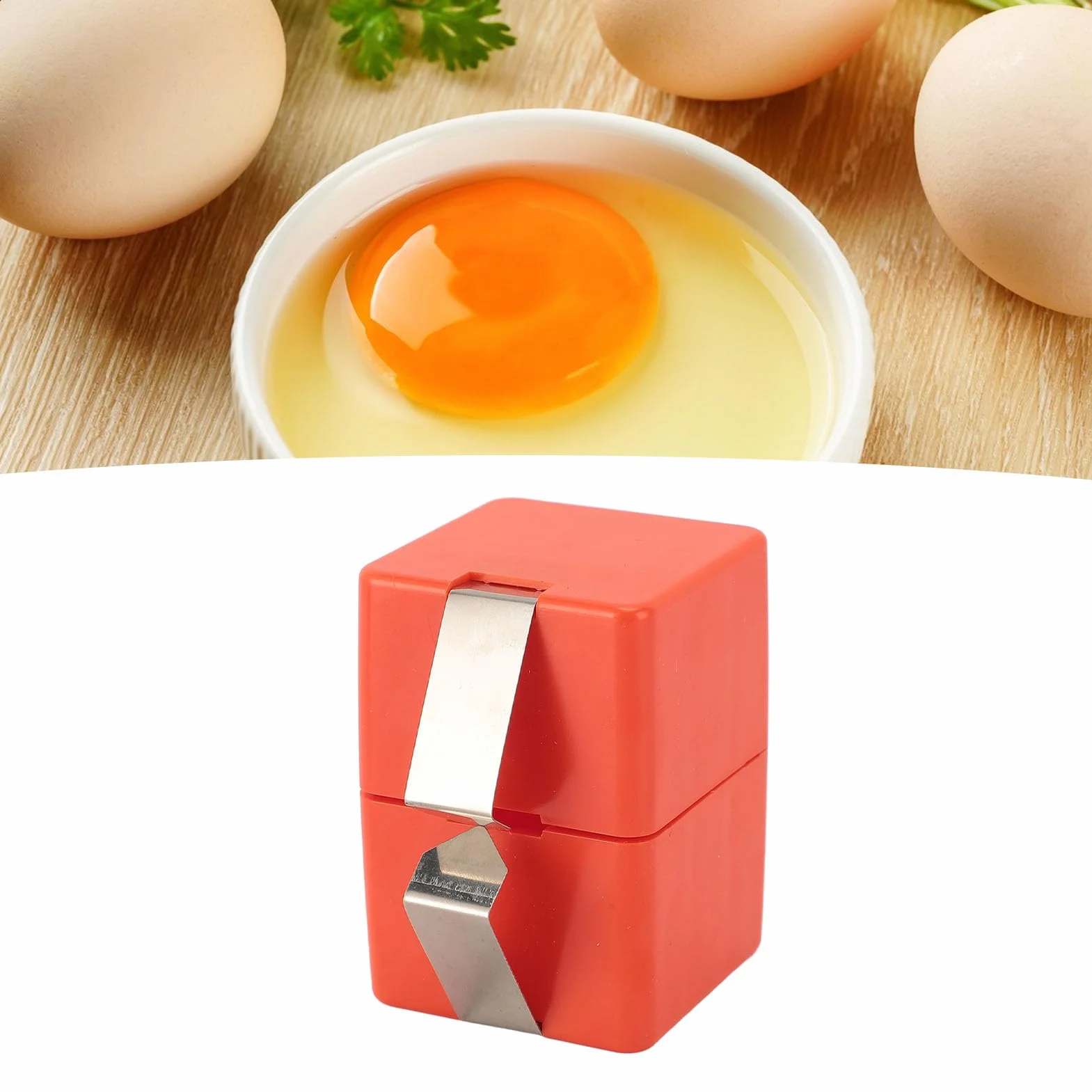 Décortiqueur d'Œufs à Main 3 Pièces Ouvre-coquille d'Œuf Cru Gadget de Cuisine