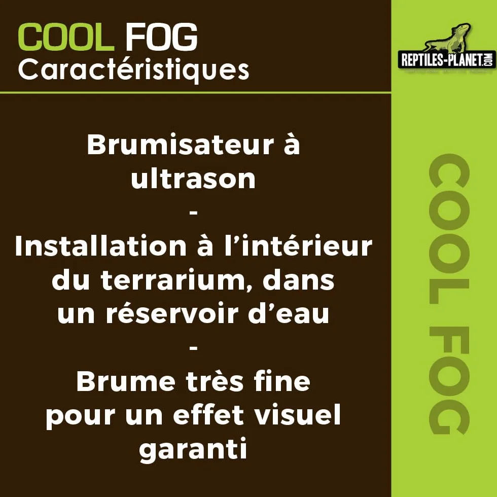 Reptiles Planet - Cool Fog - Brumisateur à Ultrason pour Terrarium