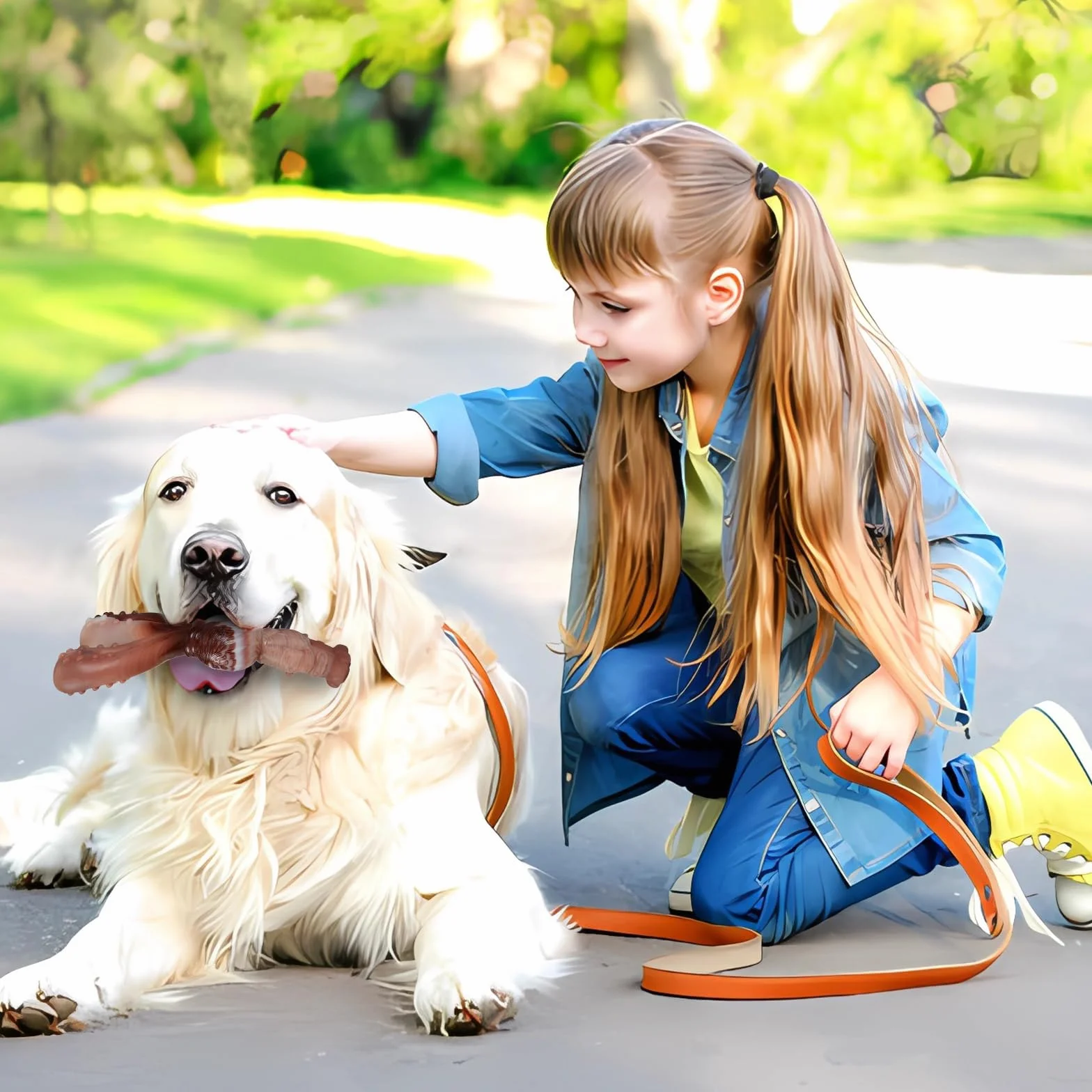 Jouets Indestructibles pour Chiens à Mâcher en Nylon Saveur de Boeuf, Robustes pour Chiens de Taille Moyenne et Grande Taille (Lapin)