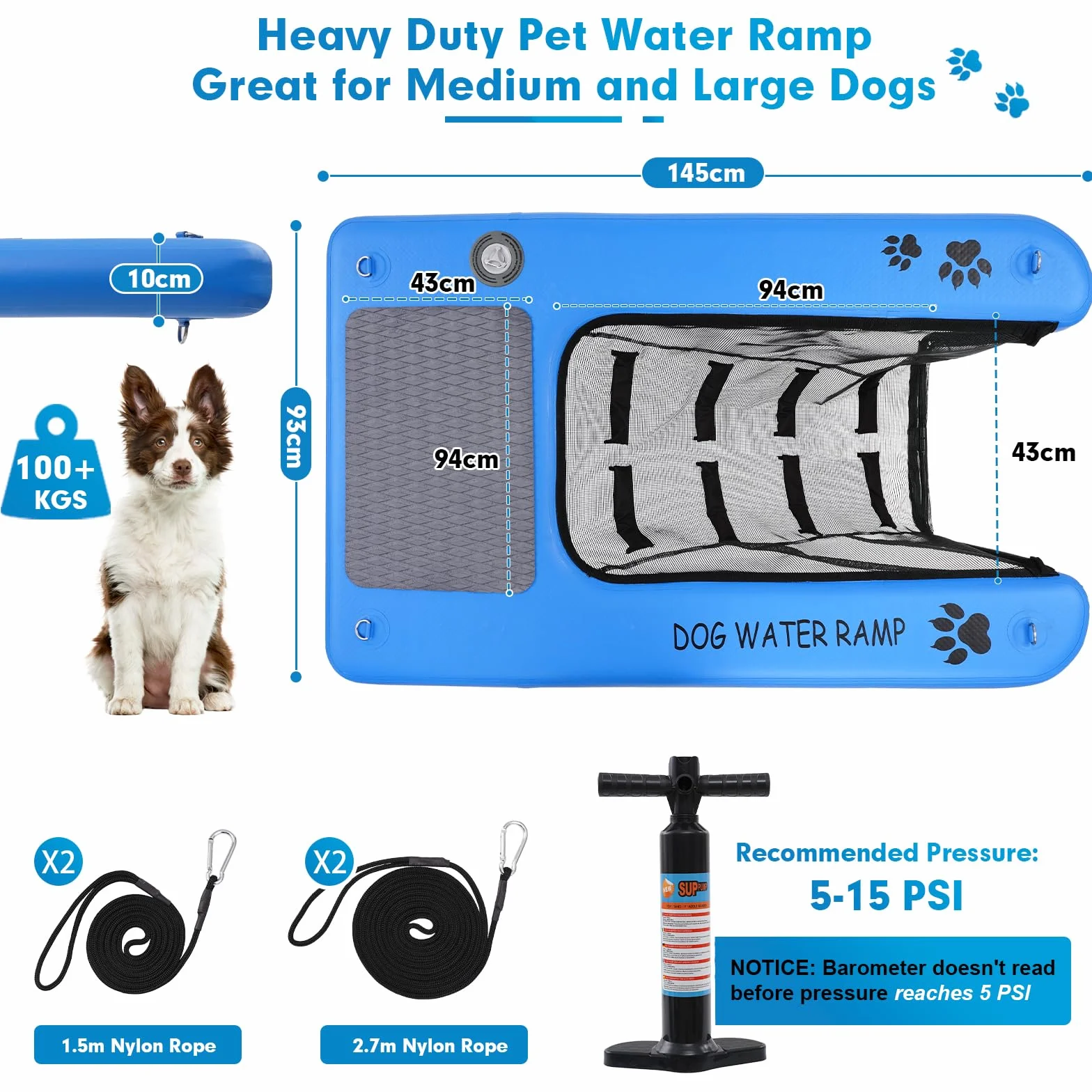 Rampe d'eau pour chien accès facile eau potable