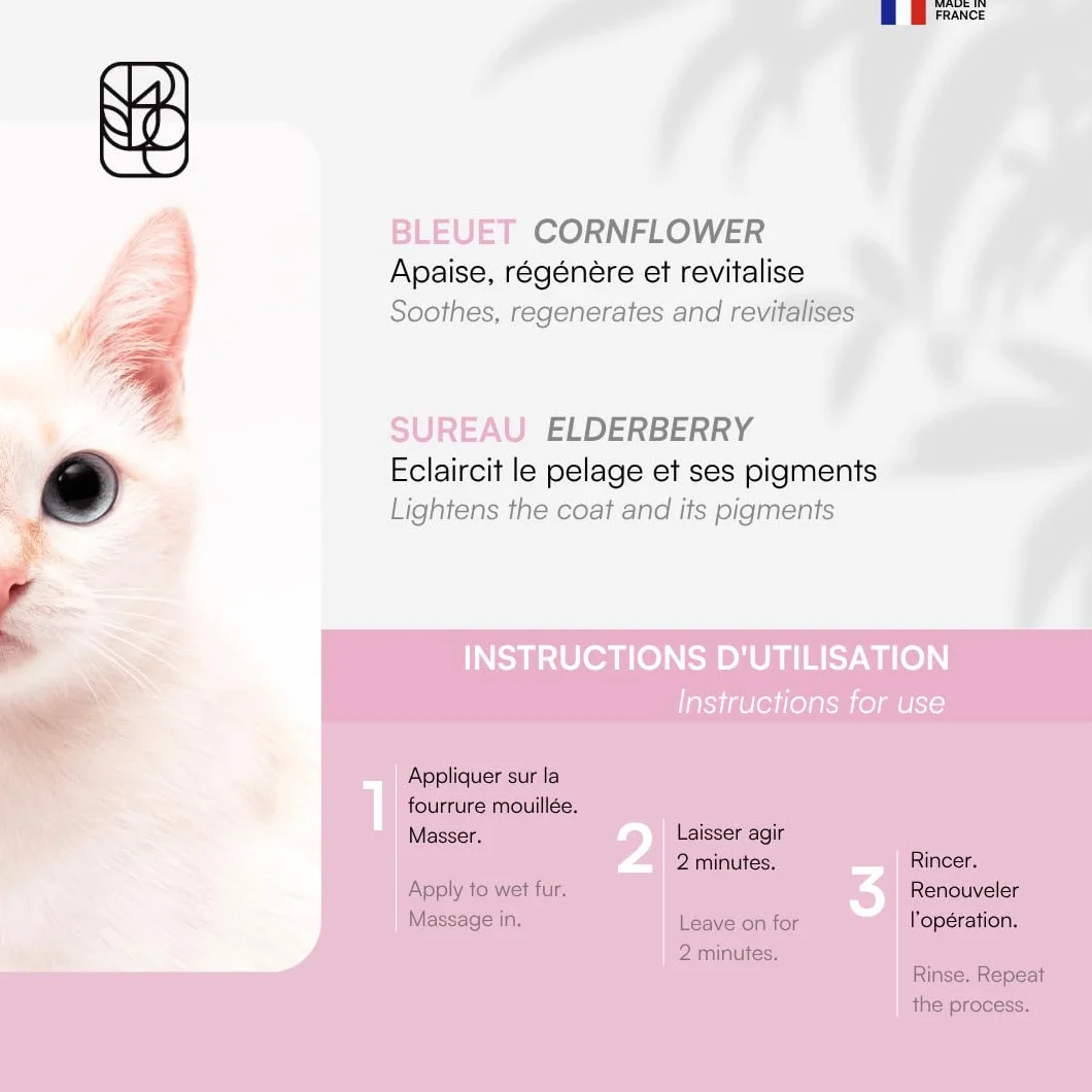 Biogance Shampooing Poils Blancs White Snow 150 ML pour Chat