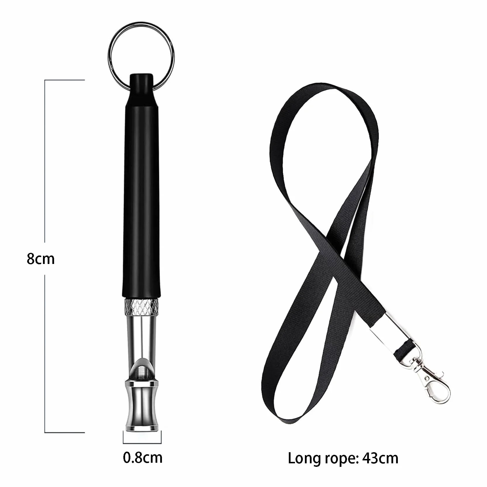 Sifflet Chien Clicker Dressage avec Lanière Kit Dressage Animaux