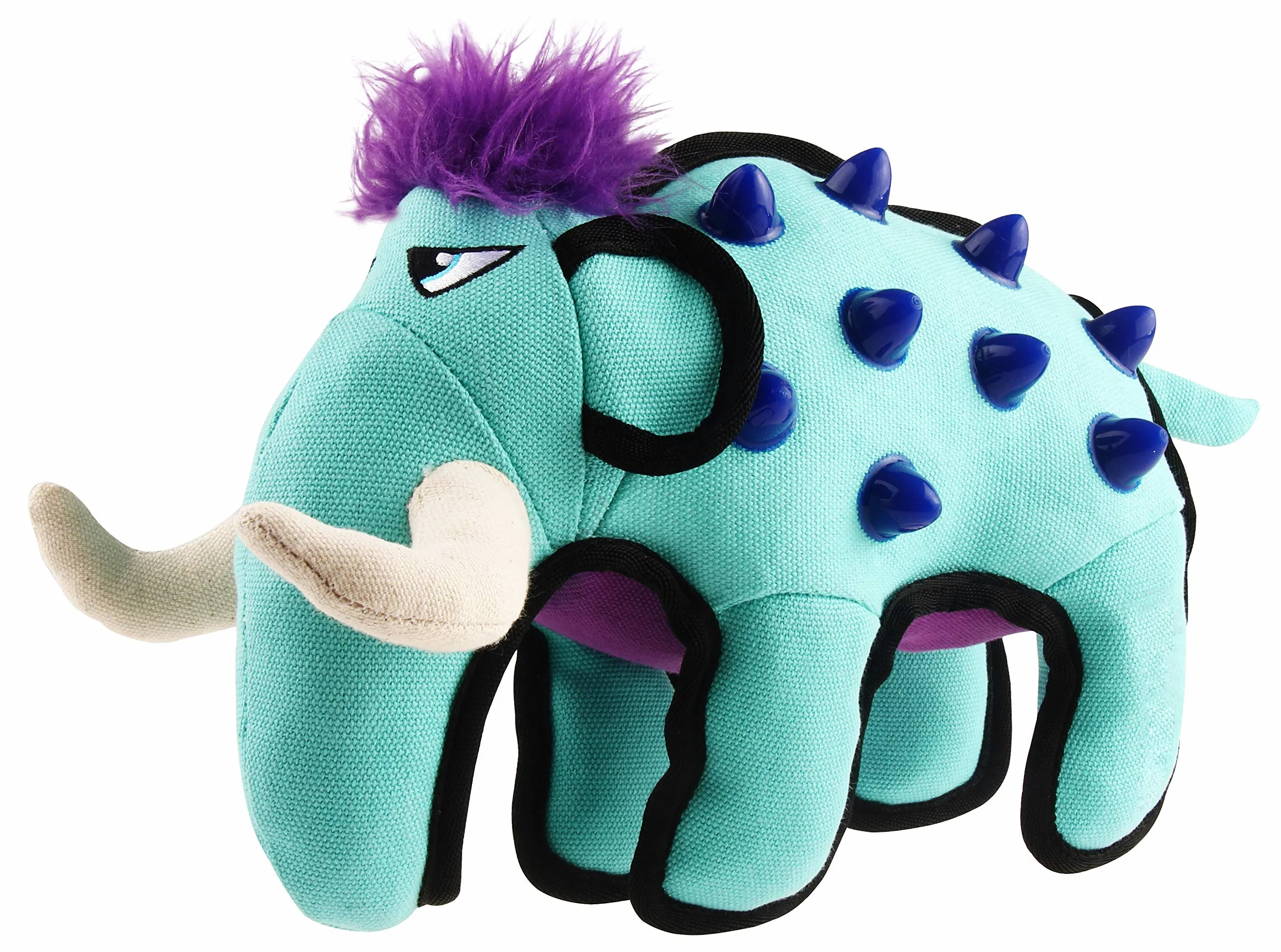 GiGwi Duraspikes Jouet à mâcher interactif pour Chien Bleu Clair Éléphant Jouet à mâcher pour Les mâcheurs durs