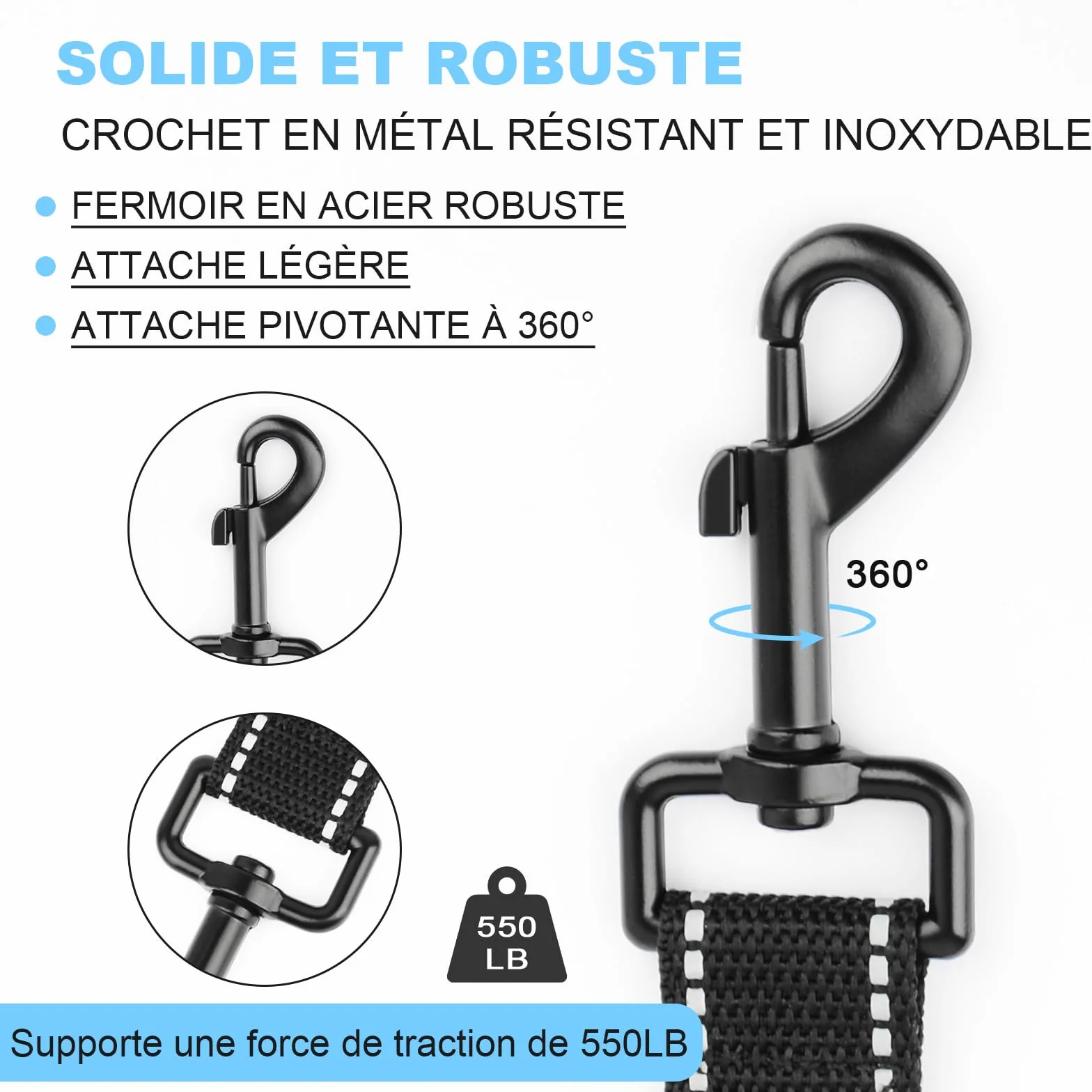 Longe pour Chien 3M 10M 20M 30M Laisse de Dressage Réfléchissant