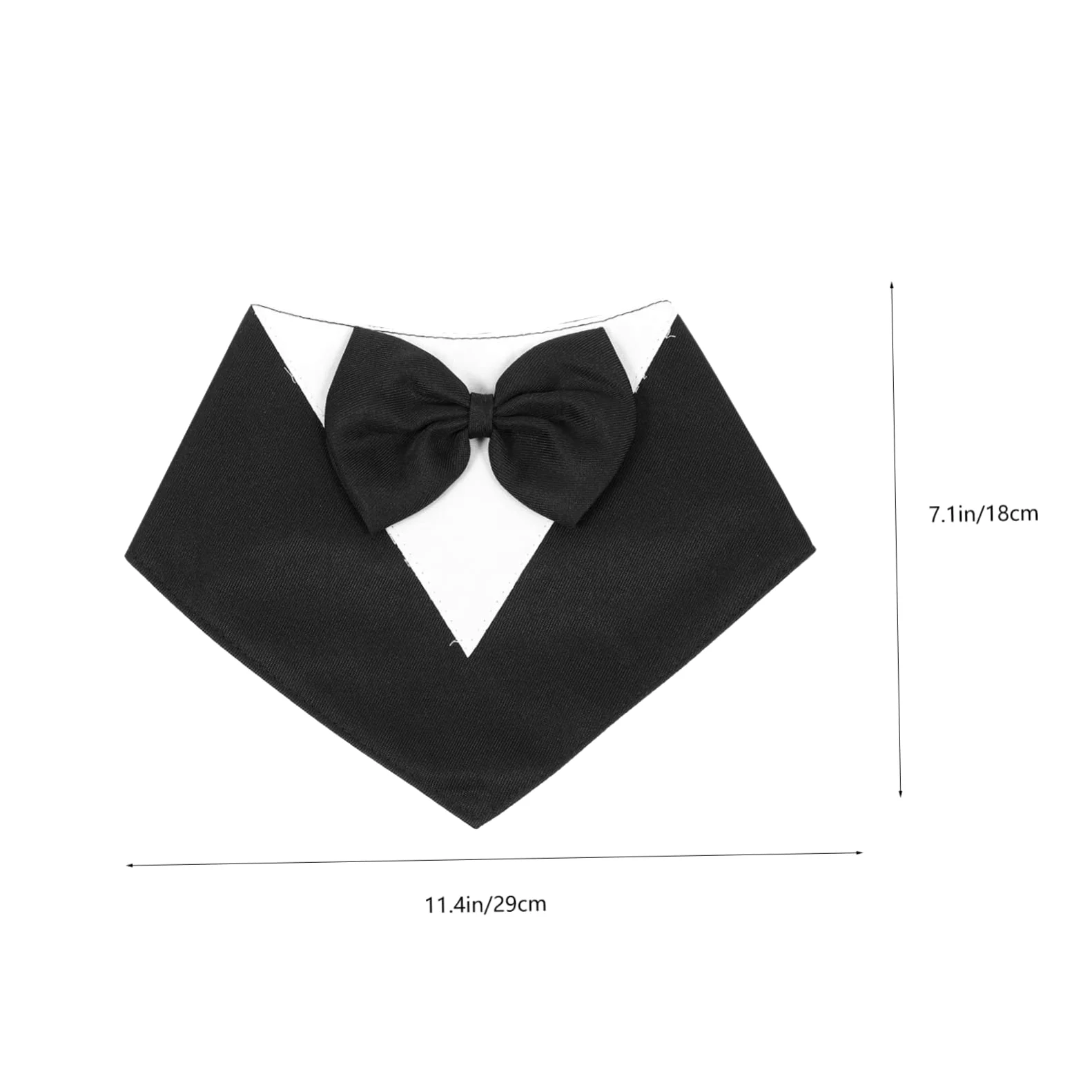 BESPORTBLE 5pièces Collier Bandana pour Chien avec Nœud Costume Élégant pour Fête Anniversaire Mariage Et Événements Spéciaux Noir