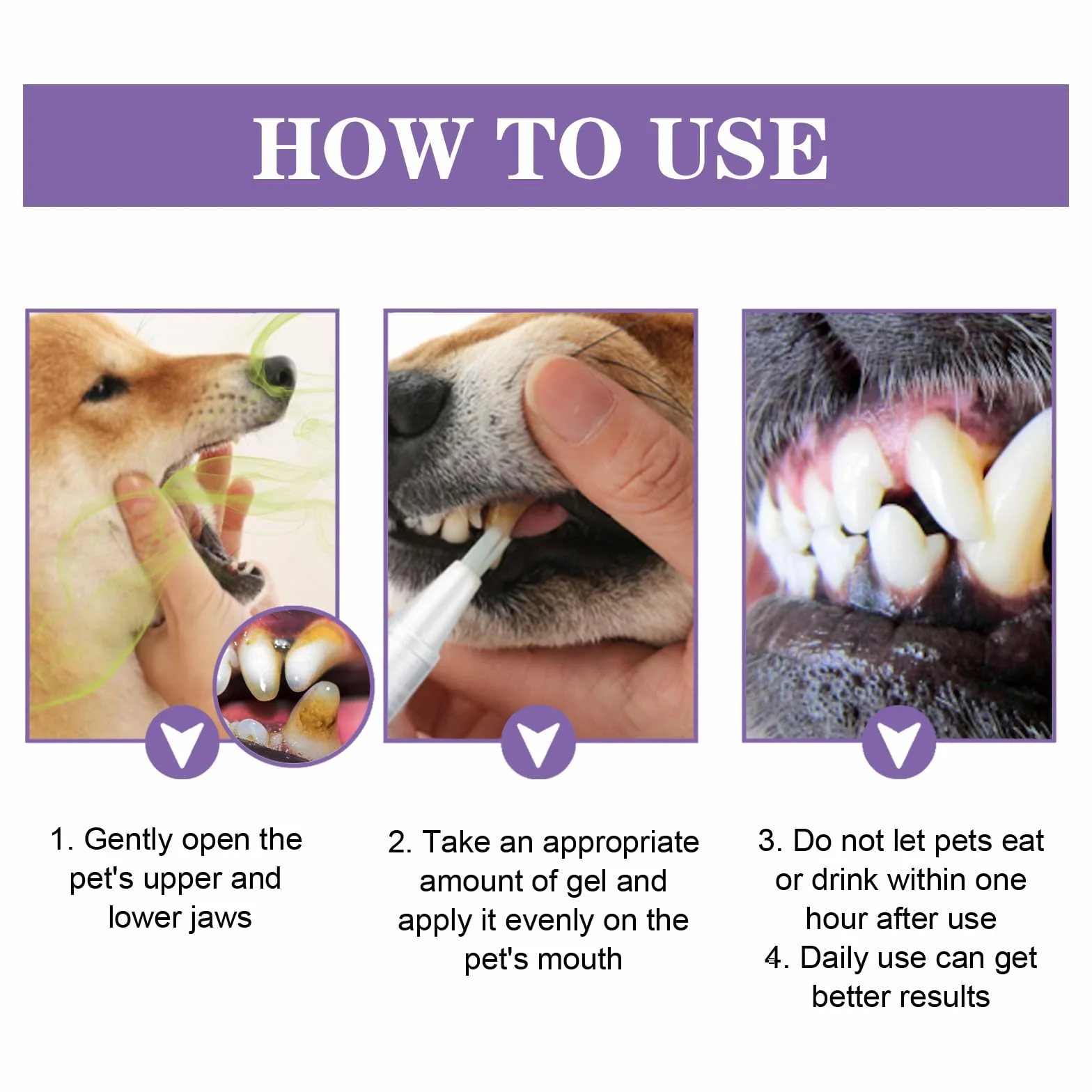Gel De Réparation Buccale pour Animaux De Compagnie Rafraîchisseur D'haleine Chien Chat