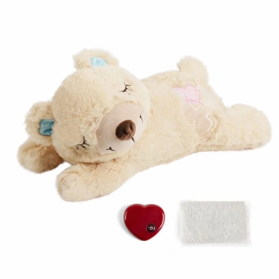 Pet Prime Peluche Apaisante pour Chien avec Battement de Cœur & Sac Chauffant Anti-Stress
