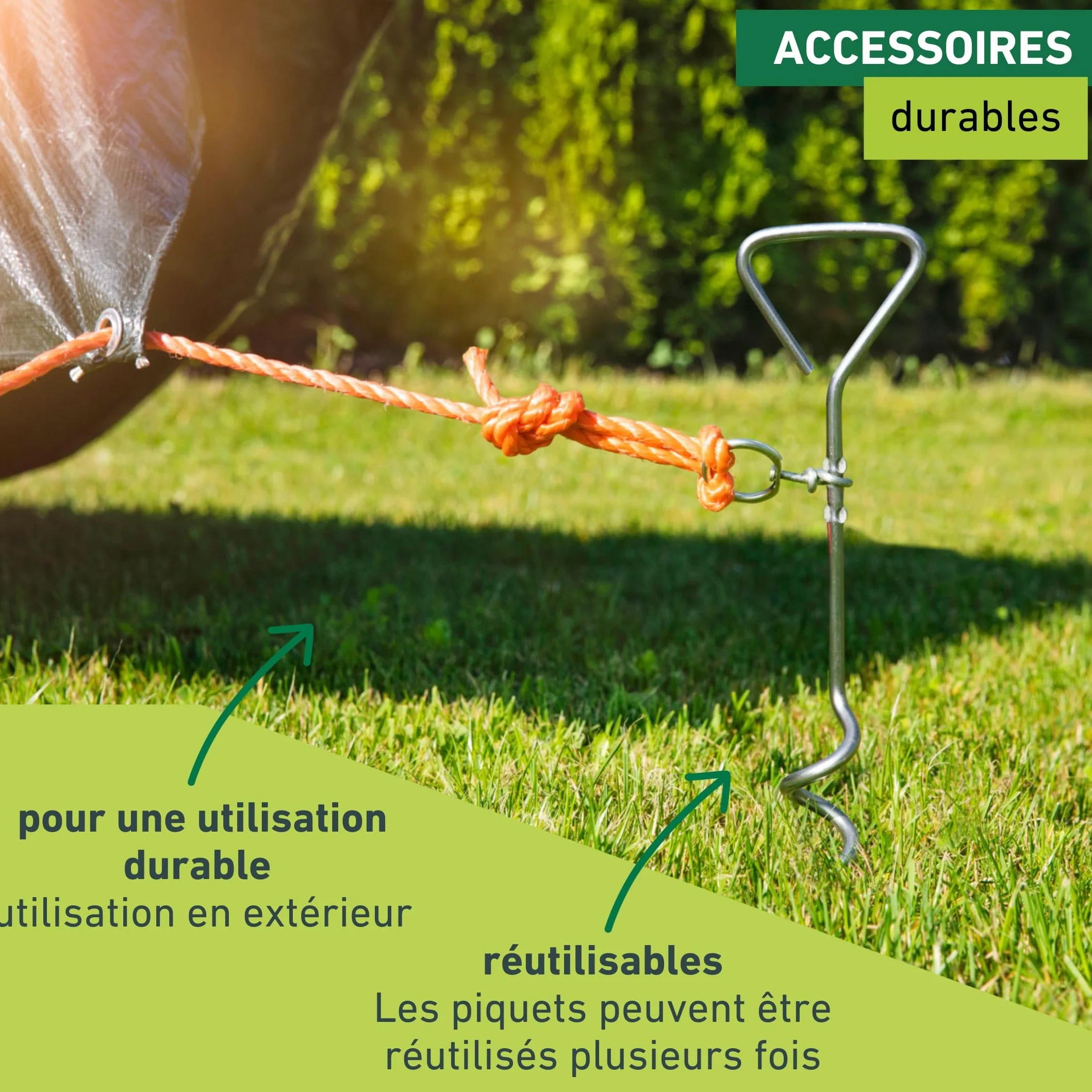 Windhager Piquet d'ancrage au sol en spirale 41 cm x 8 mm pour chien