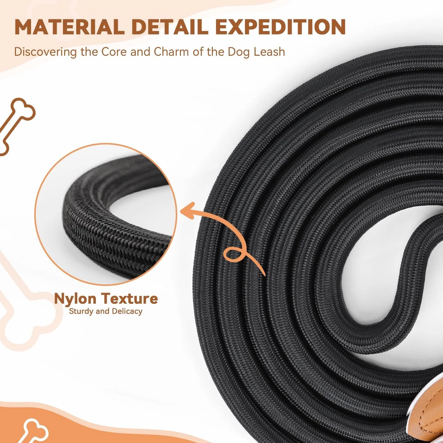 Laisse Réglable 3 m Multifonctionnelle 3 Points Robuste pour 2 Chiens, Longe pour Chien Petite à Grande Taille, Noir