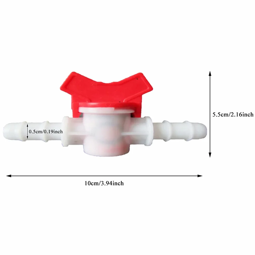 2 Pièces Régulateur Pompe à Eau, 10 mm Connecteur Rapide Régulateur de Débits Pompe à Eau Vannes d'Arrêt Droites Valve Interrupteur Débit D'eau pour Tuyau