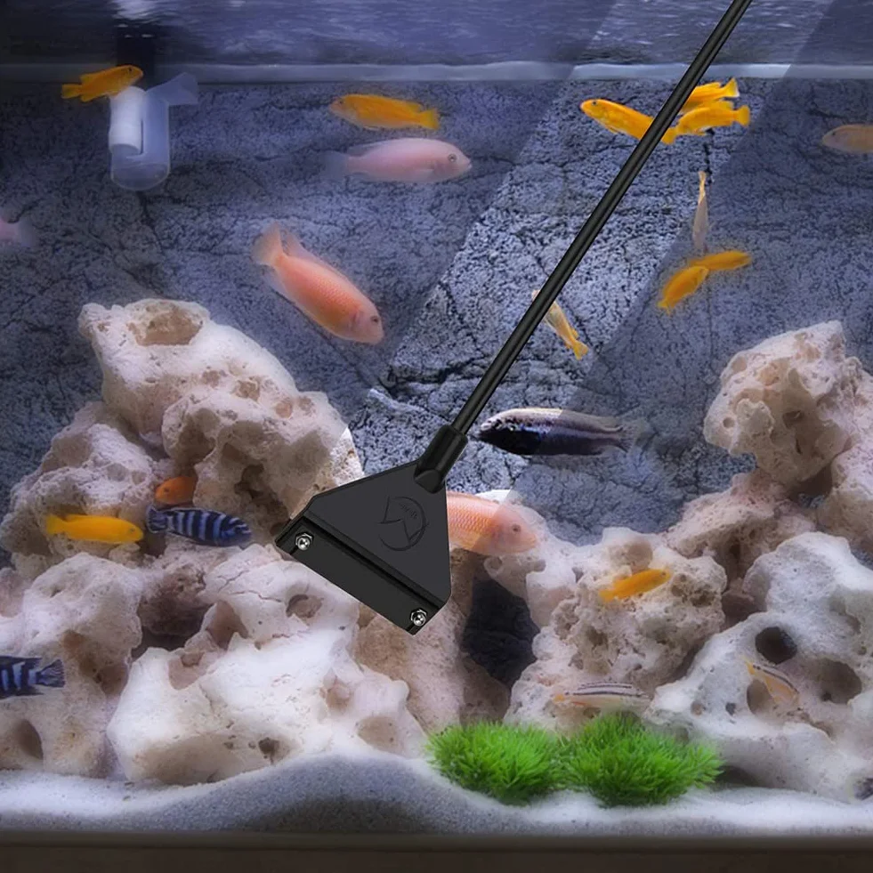Grattoir À Algues Aquarium avec Lame Tournevis Housse Protection Kiuiom