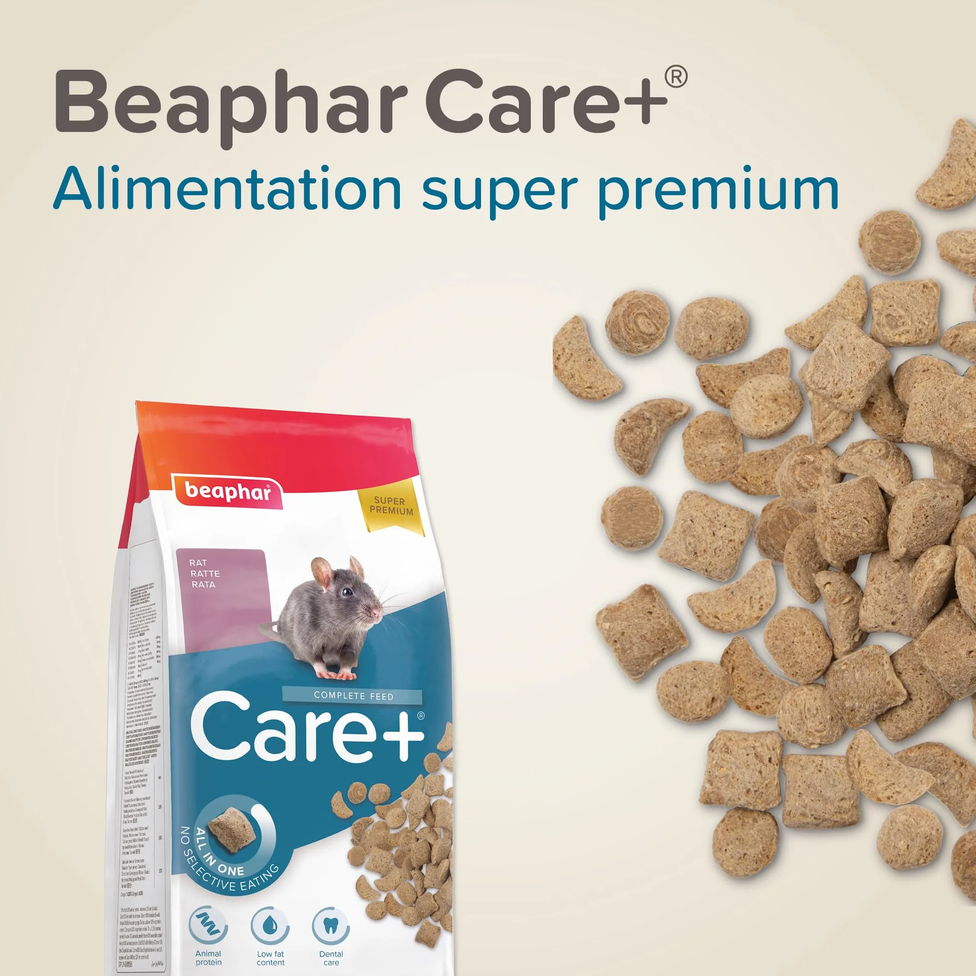 BEAPHAR Care+ Alimentation Super Premium extrudée pour Rat 700g