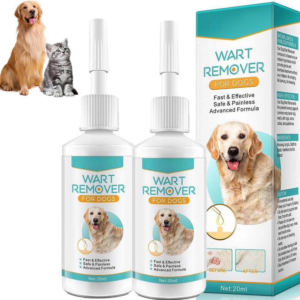 Traitement anti-verrues pour chien – Liquide à base de plantes – 20 ml